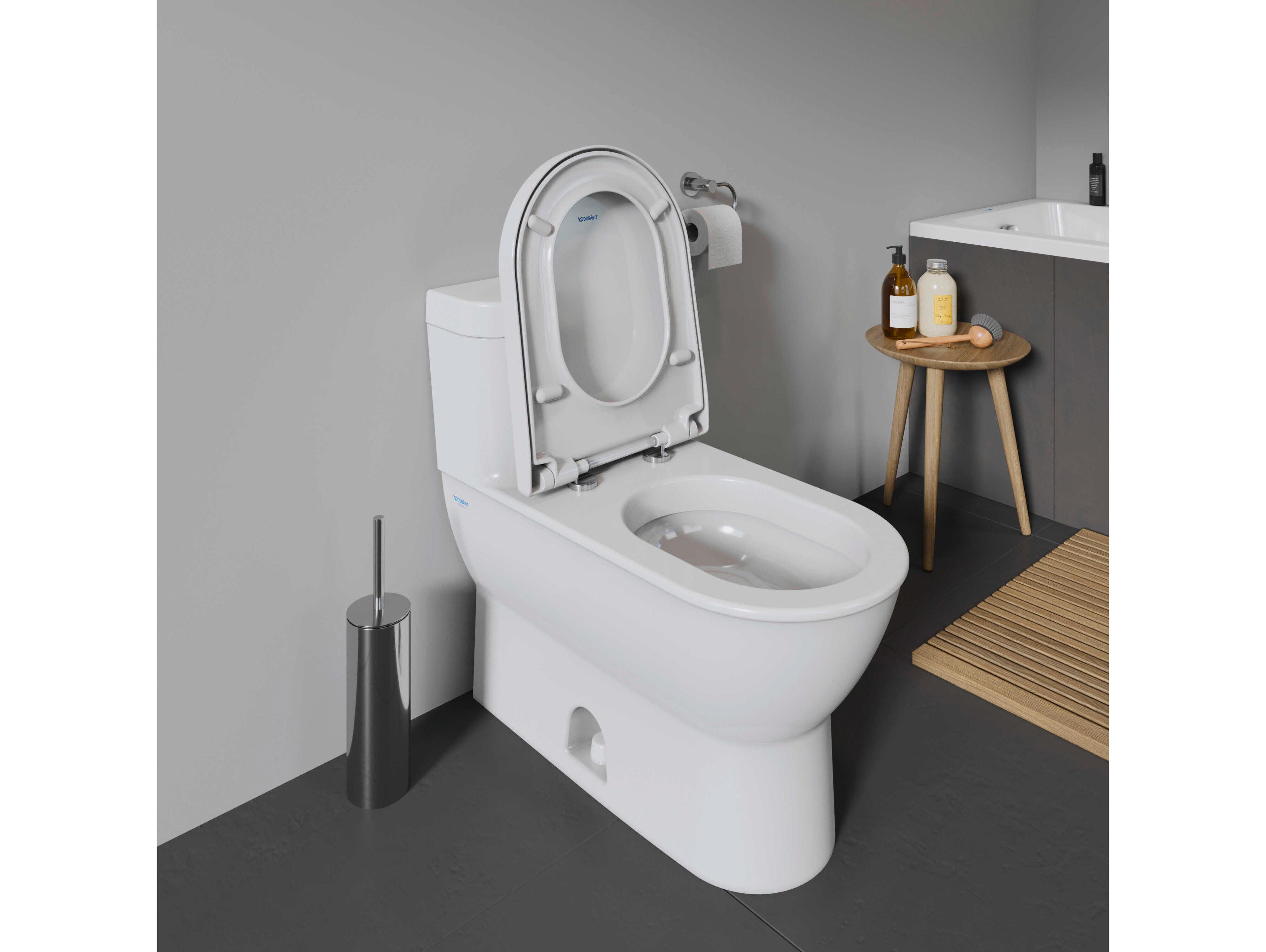 Duravit Darling 16'' Ceramic White High Gloss One-Piece Toilet - HygieneGlaze