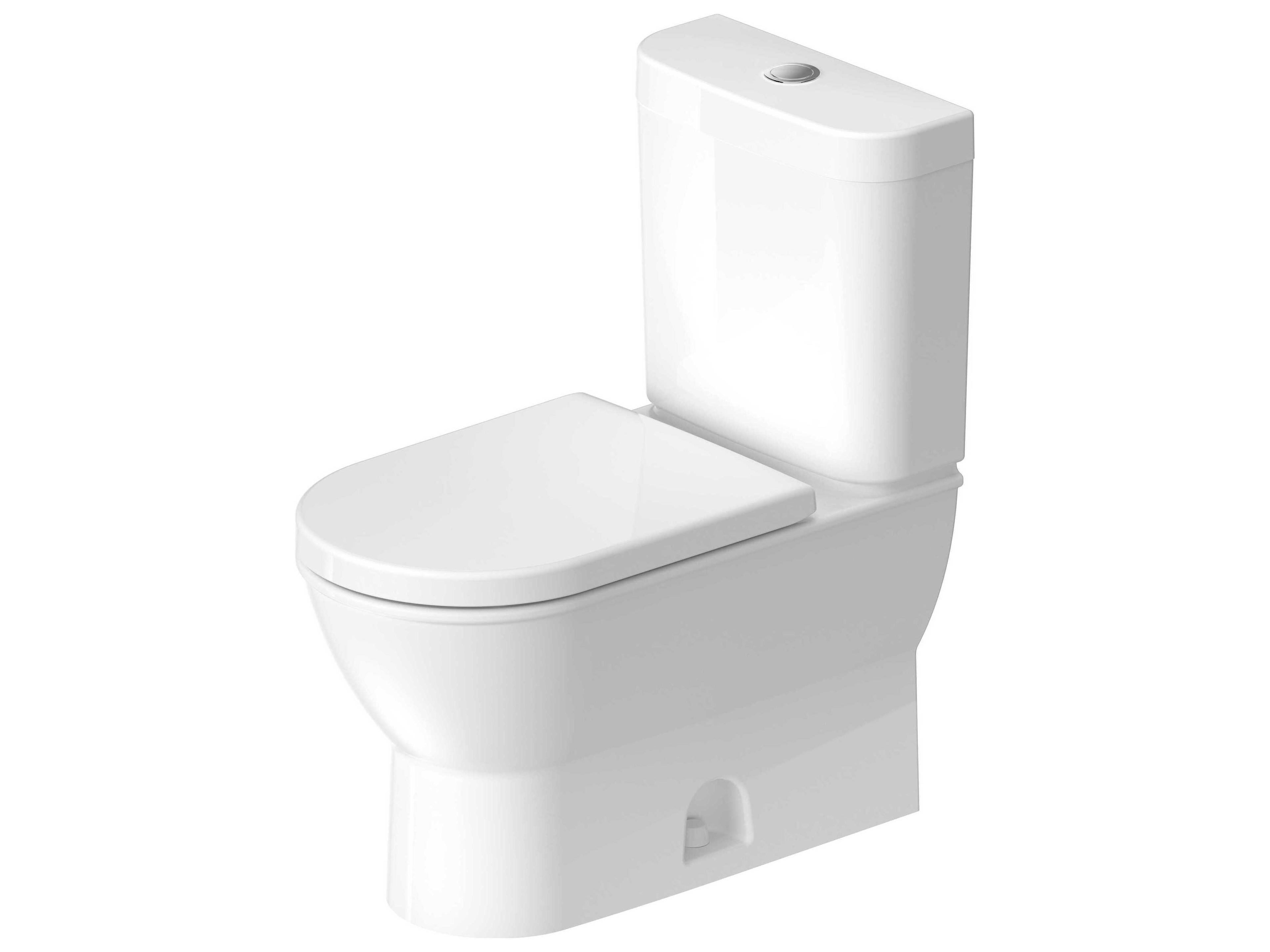 Duravit Darling 15'' Ceramic White High Gloss Two-Piece Toilet