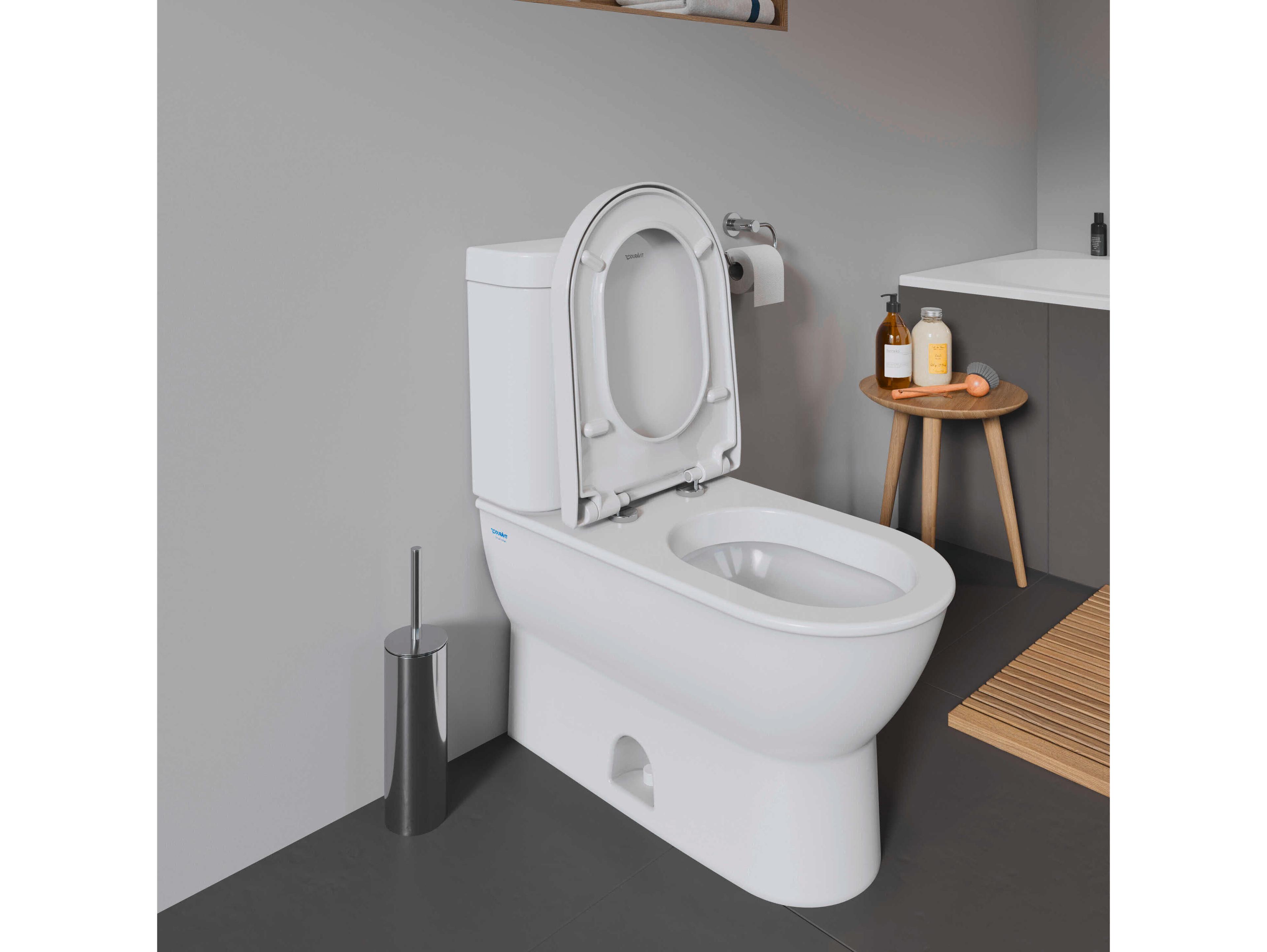 Duravit Darling 15'' Ceramic White High Gloss Two-Piece Toilet