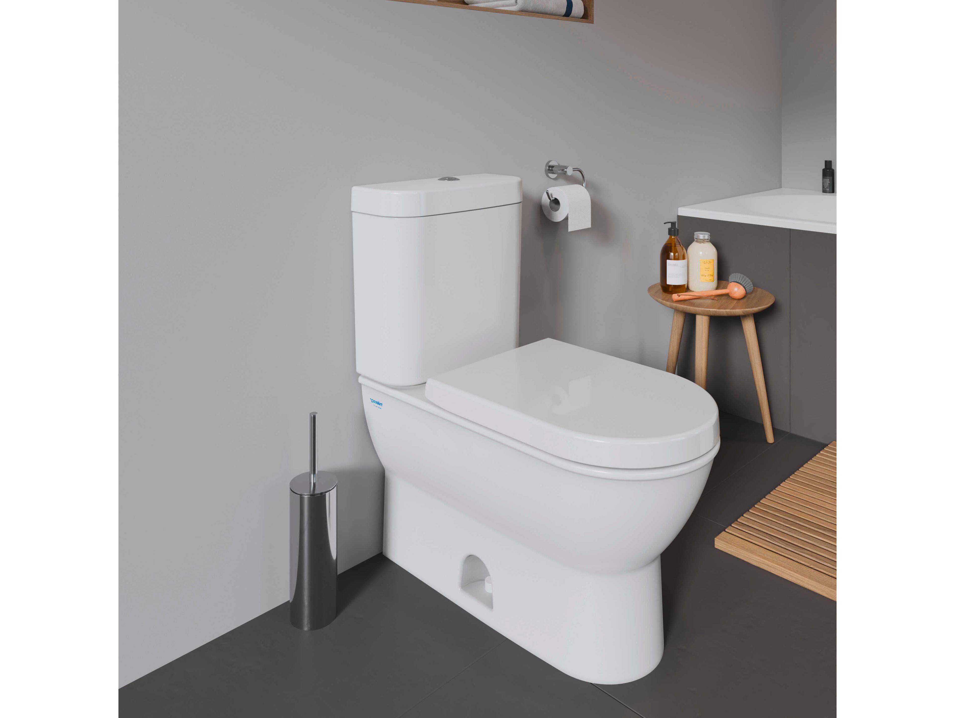 Duravit Darling 15'' Ceramic White High Gloss Two-Piece Toilet