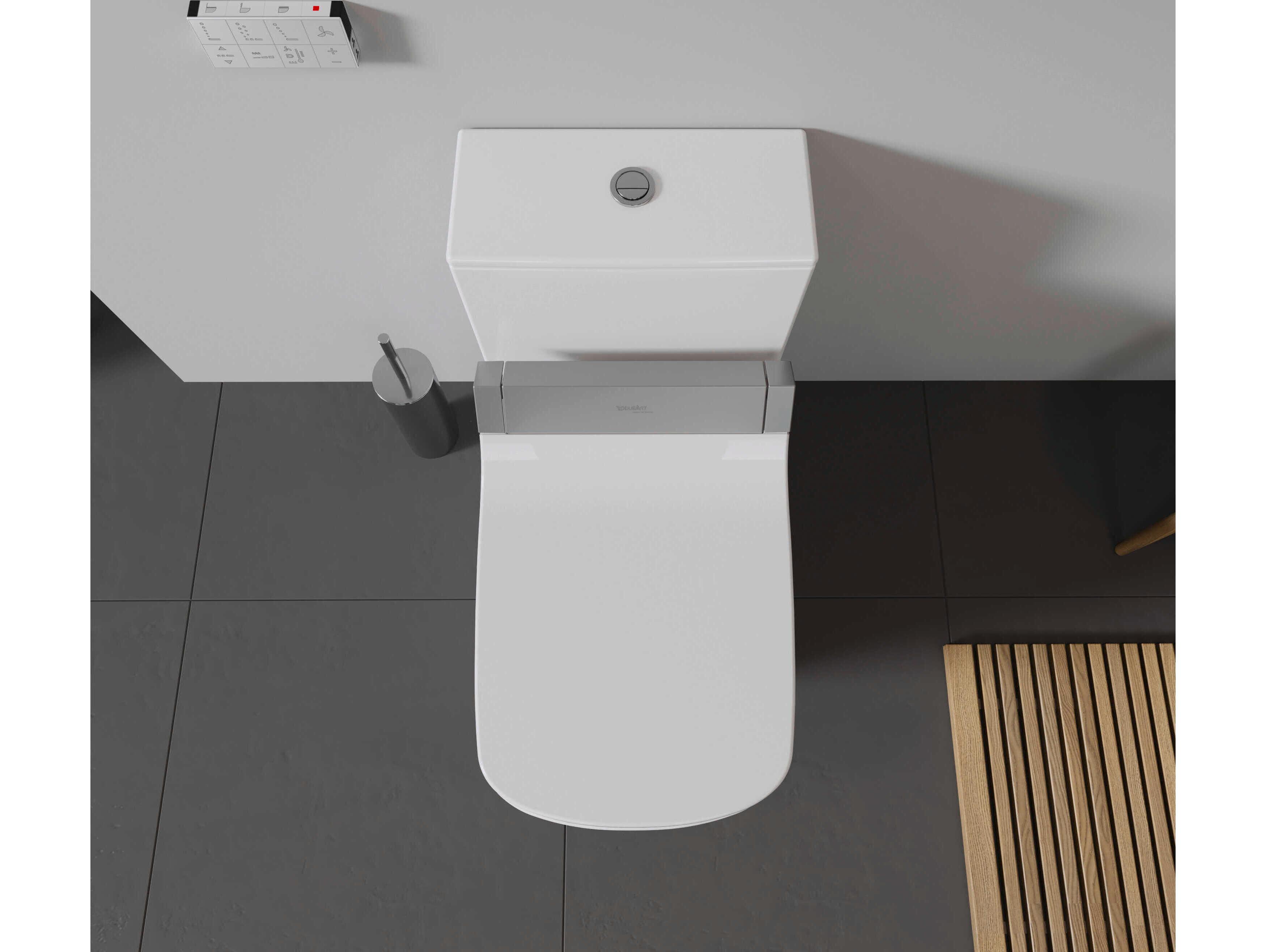 Duravit Durastyle 15'' Ceramic Dual Flush White High Gloss One-Piece Toilet