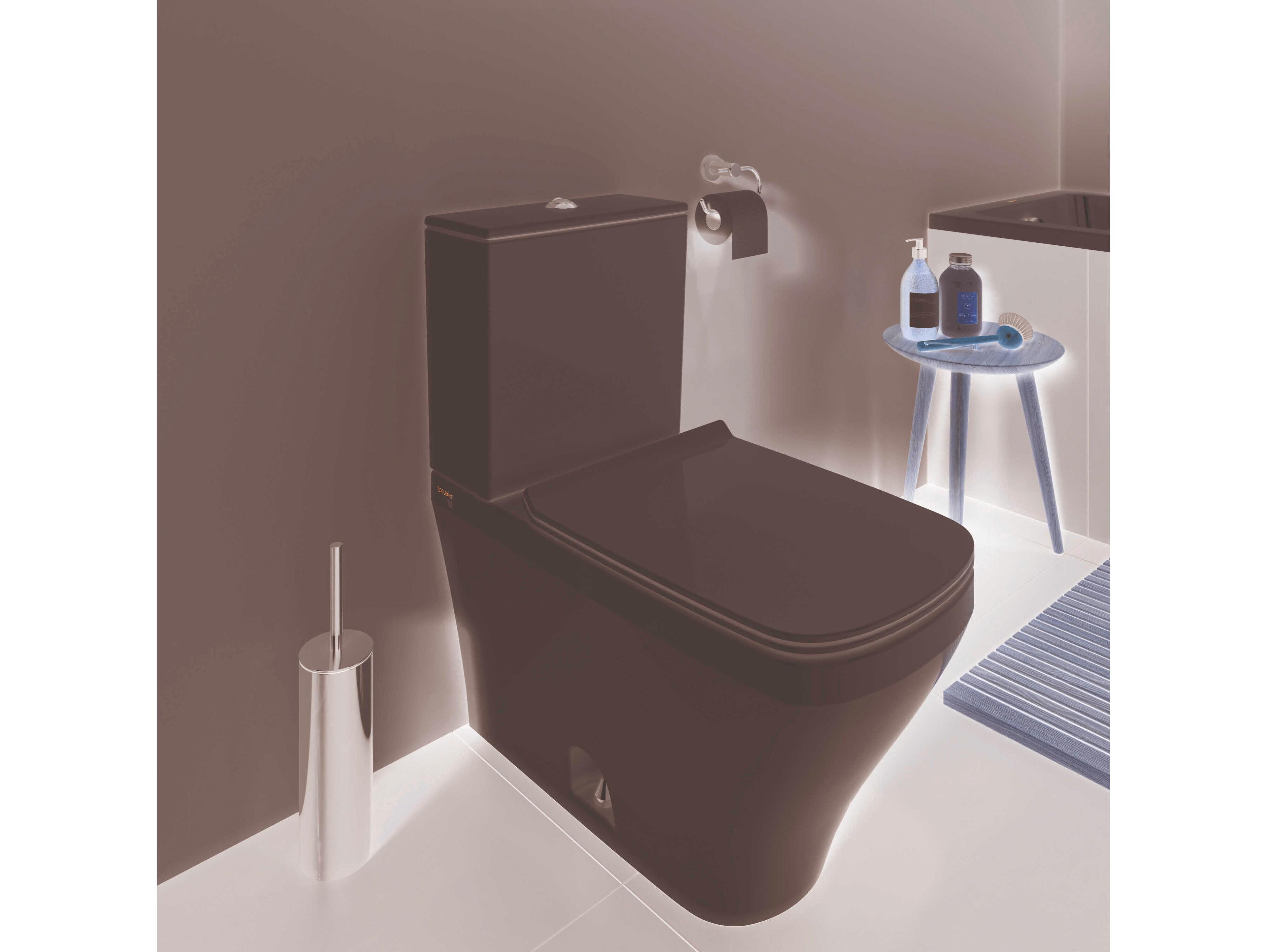 Duravit Durastyle 15'' Ceramic Dual Flush White High Gloss Toilet Bowl - HygieneGlaze