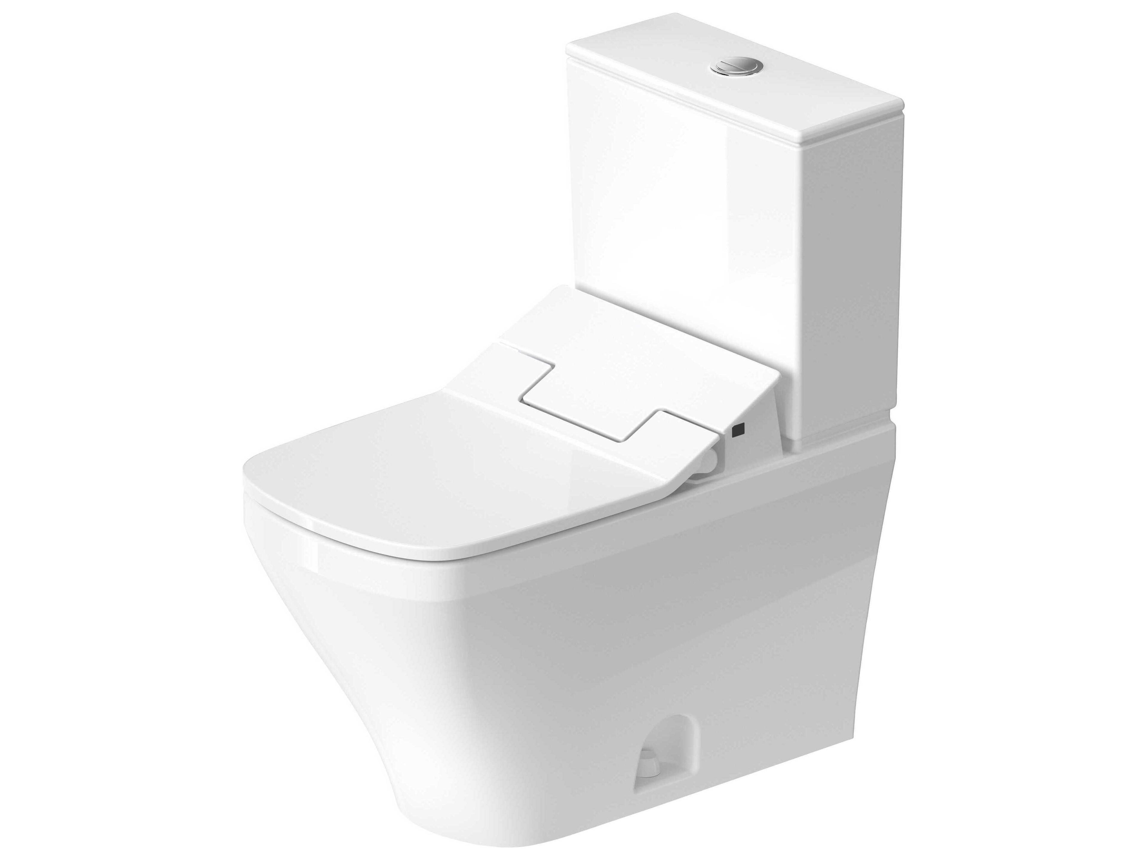 Duravit Durastyle 15'' Ceramic Dual Flush White High Gloss Floor-Mounted Toilet Bowl - HygieneGlaze