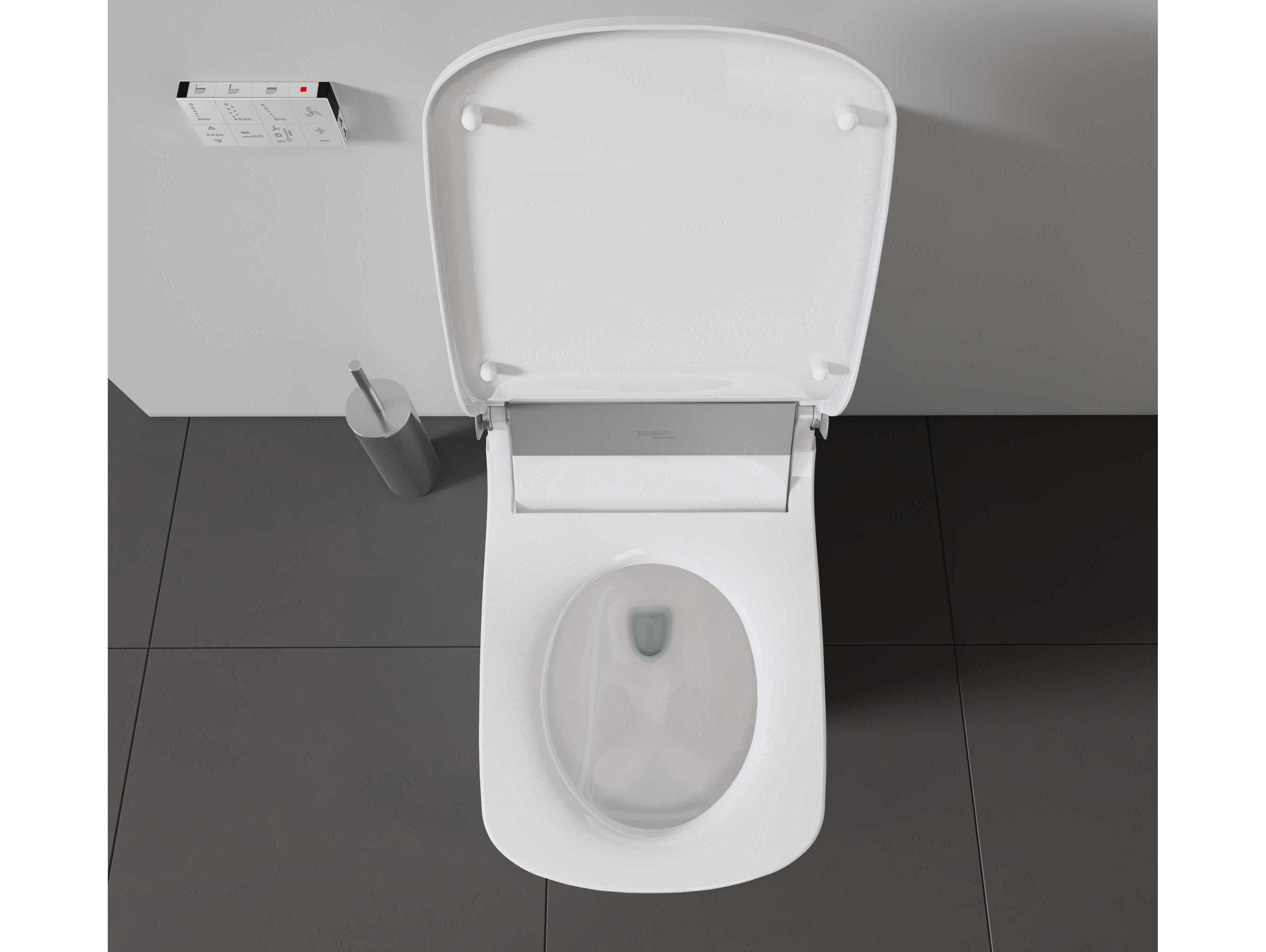 Duravit Durastyle 15'' Ceramic Dual Flush White High Gloss Floor-Mounted Toilet Bowl - HygieneGlaze