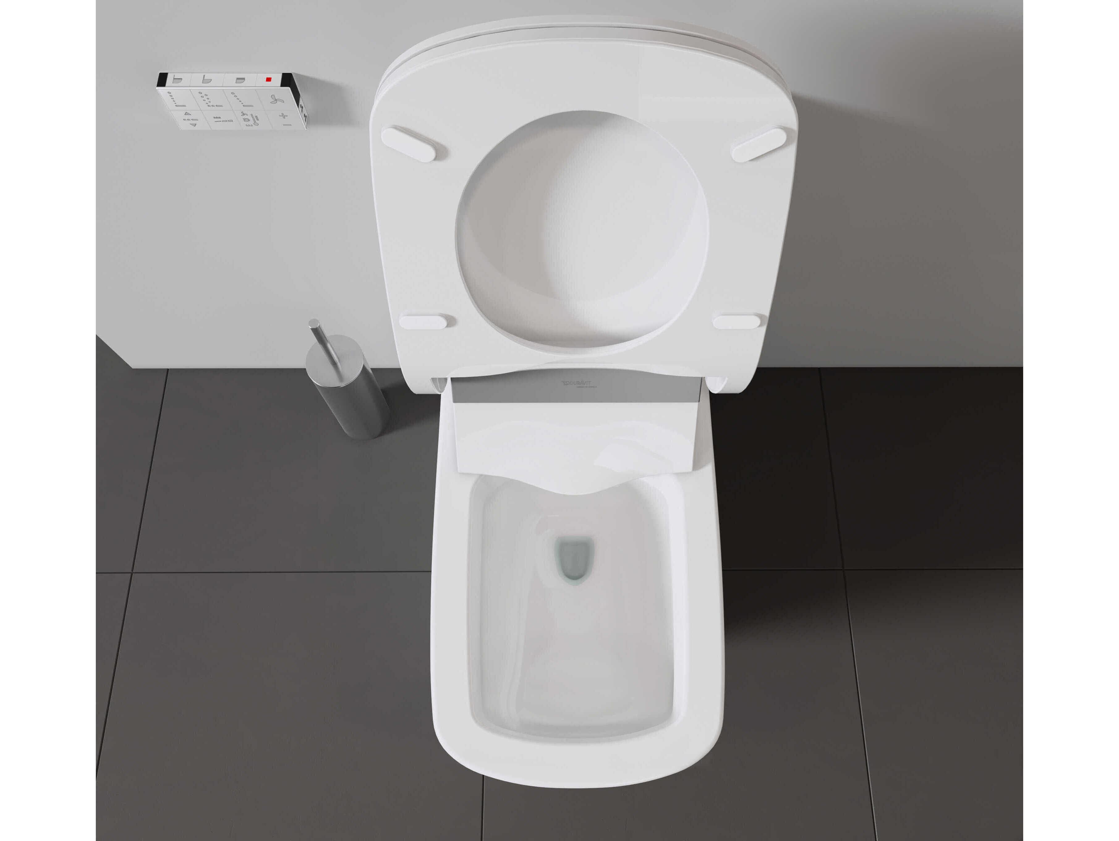 Duravit Durastyle 15'' Ceramic Dual Flush White High Gloss Floor-Mounted Toilet Bowl - HygieneGlaze
