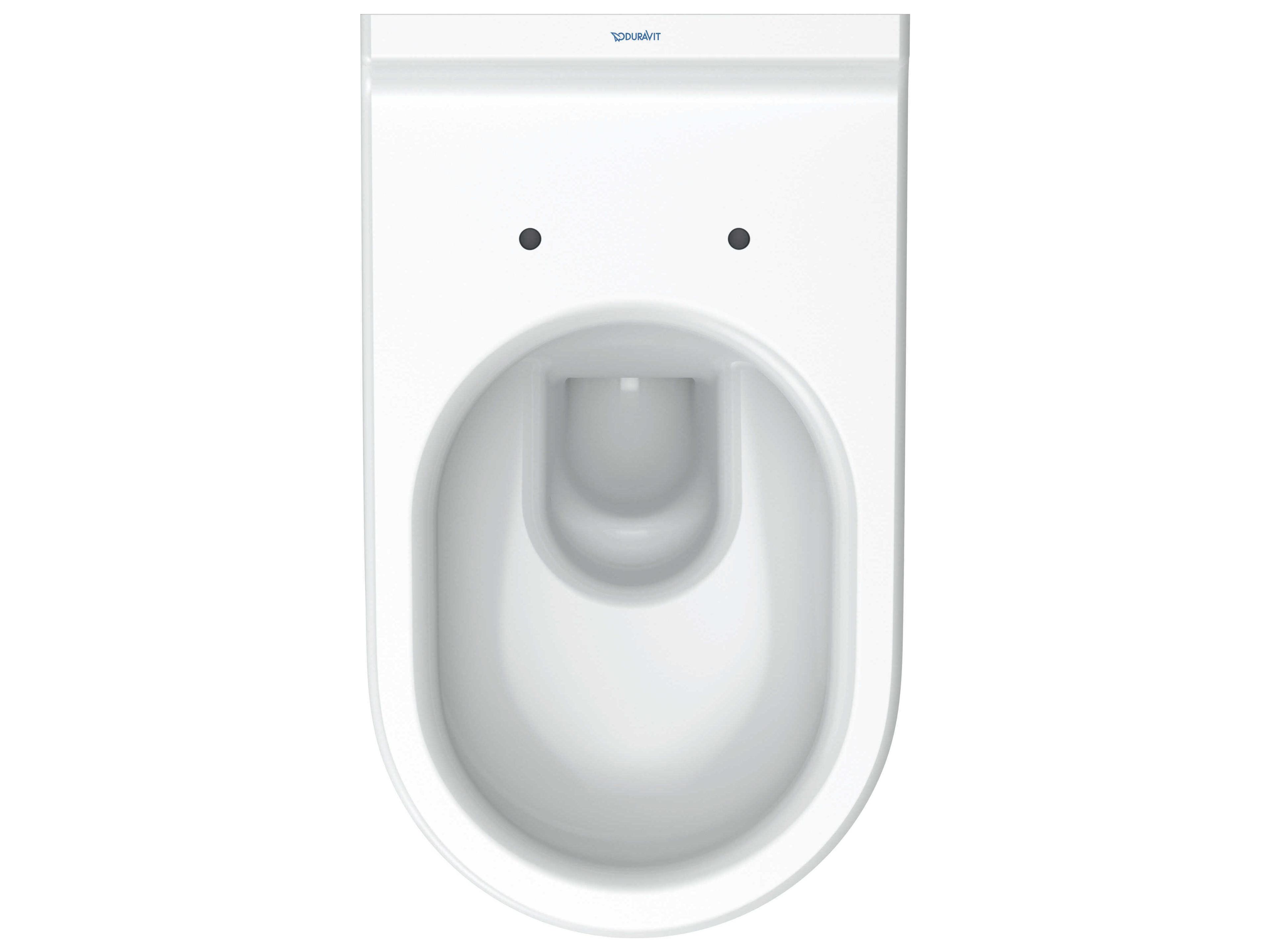 Duravit Starck 3 14'' Ceramic White High Gloss Wall-Mounted Toilet - 1.59 GPF -HygieneGlaze