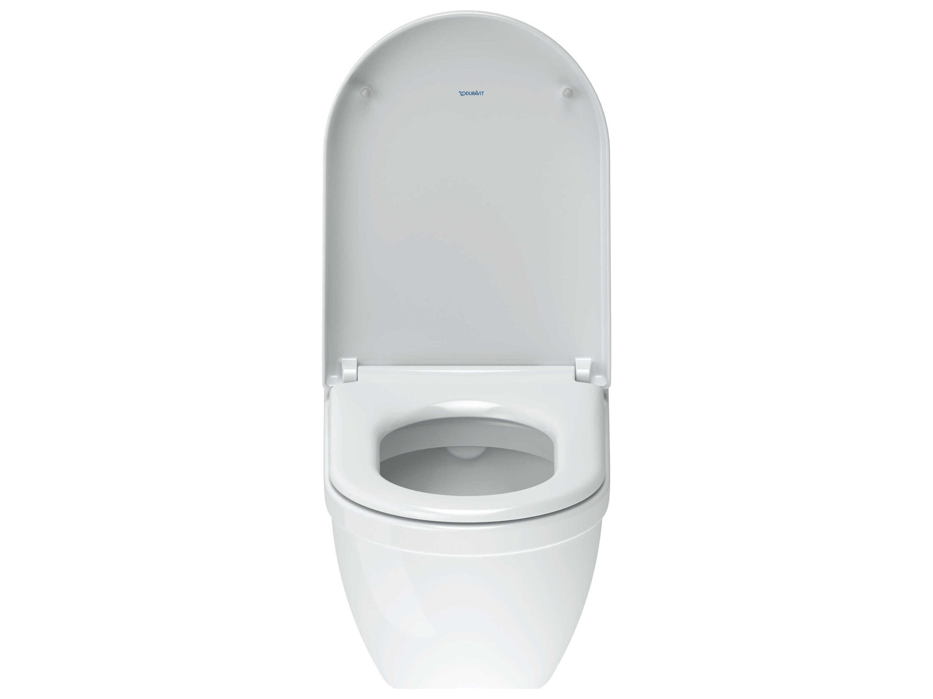 Duravit Starck 3 14'' Ceramic White High Gloss Wall-Mounted Toilet - 1.59 GPF -HygieneGlaze