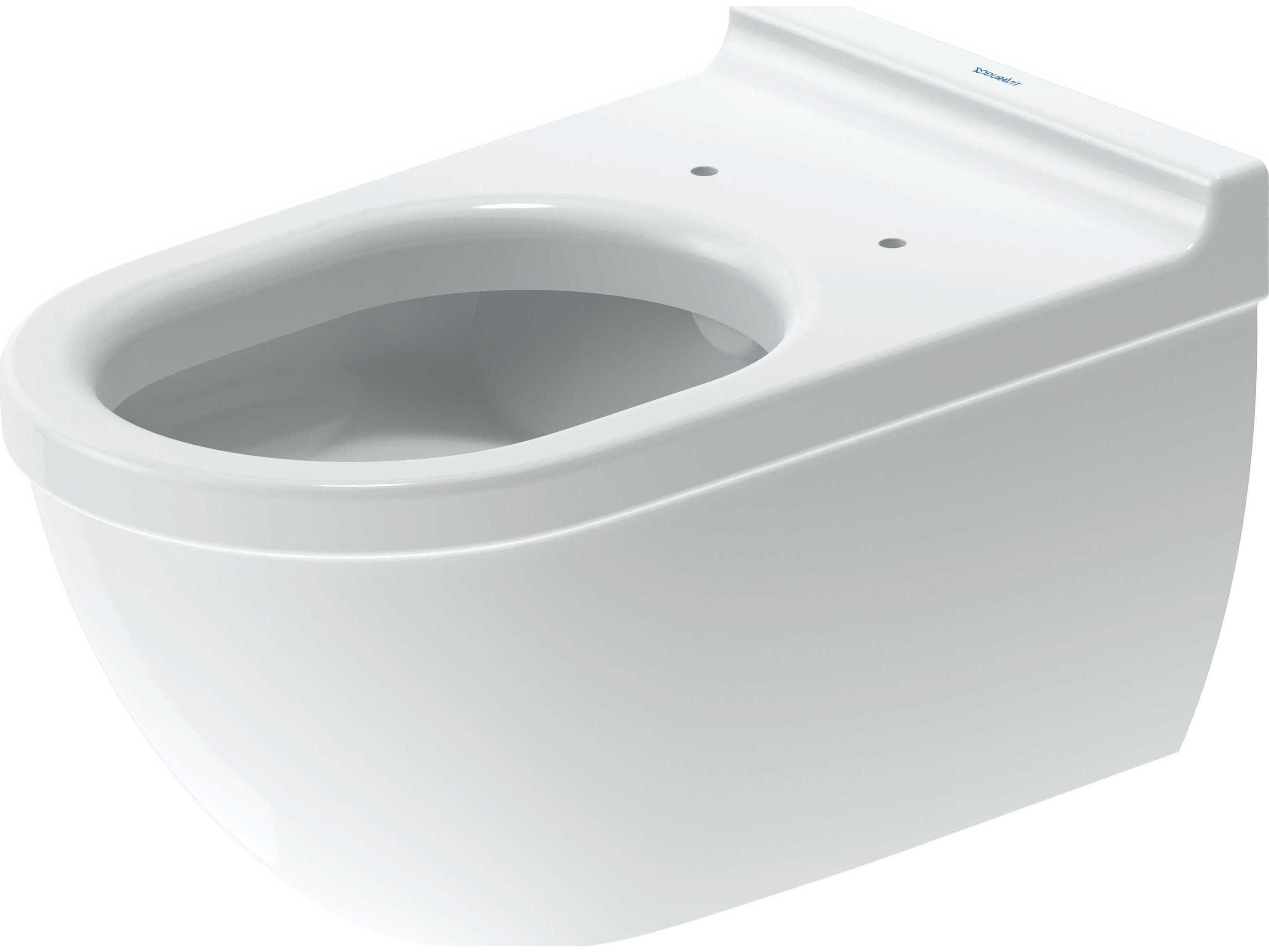Duravit Starck 3 14'' Ceramic White High Gloss Wall-Mounted Toilet - 1.59 GPF -HygieneGlaze
