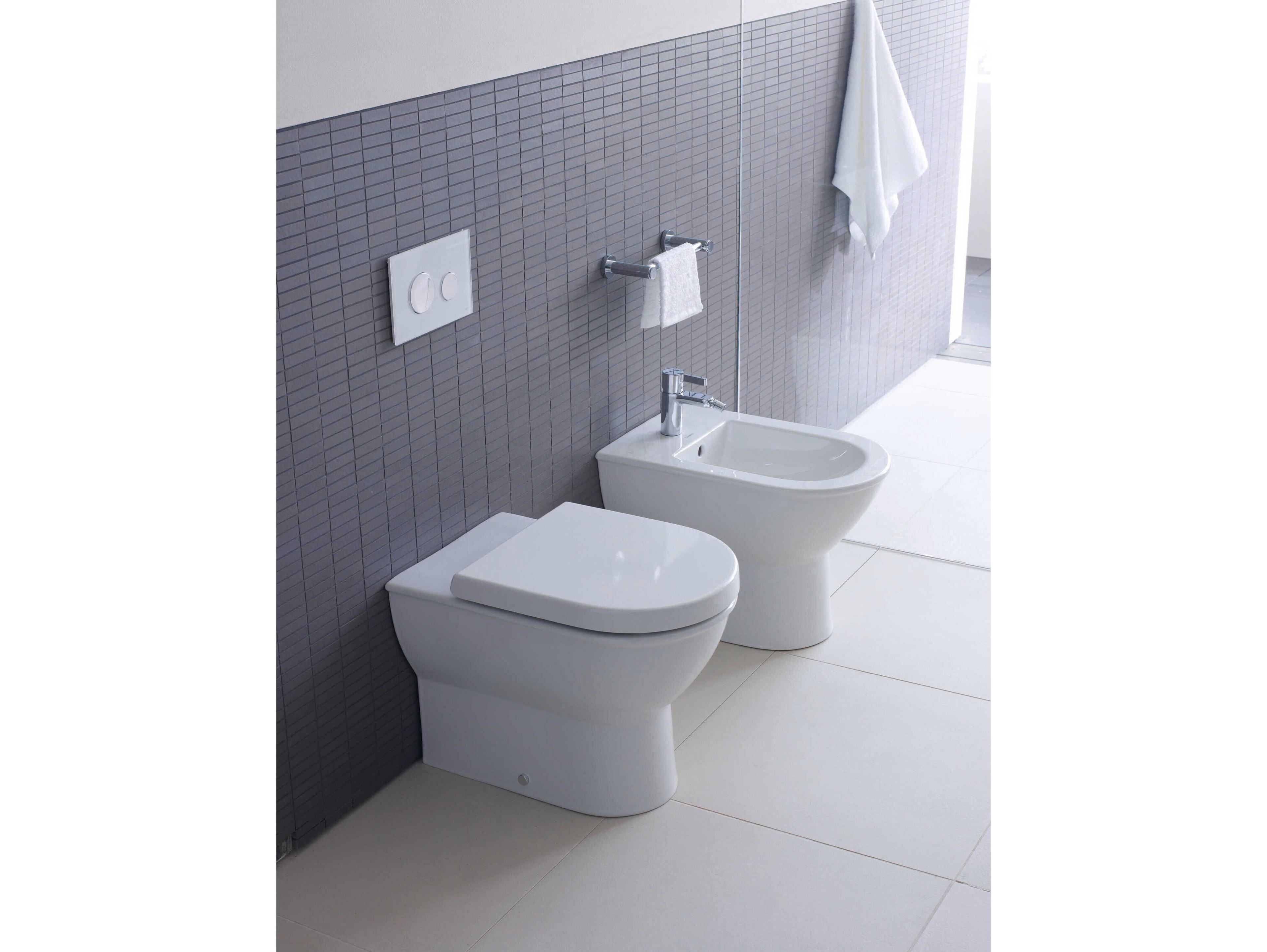 Duravit Darling 14'' White High Gloss Wall-Mounted Bidet with 1 Faucet Hole