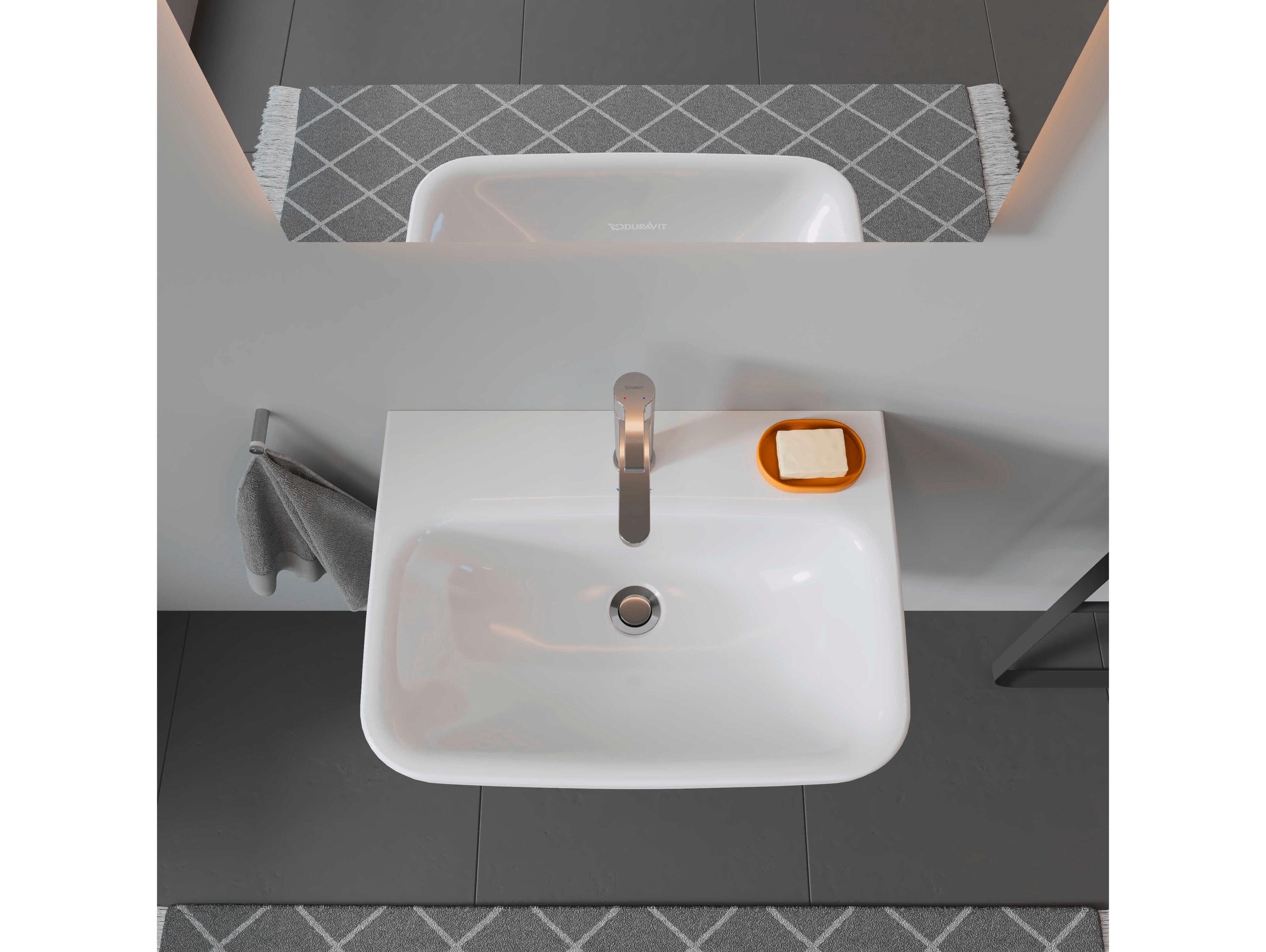 Duravit Durastyle 24'' Ceramic White High Gloss Sink with 1 Faucet Hole