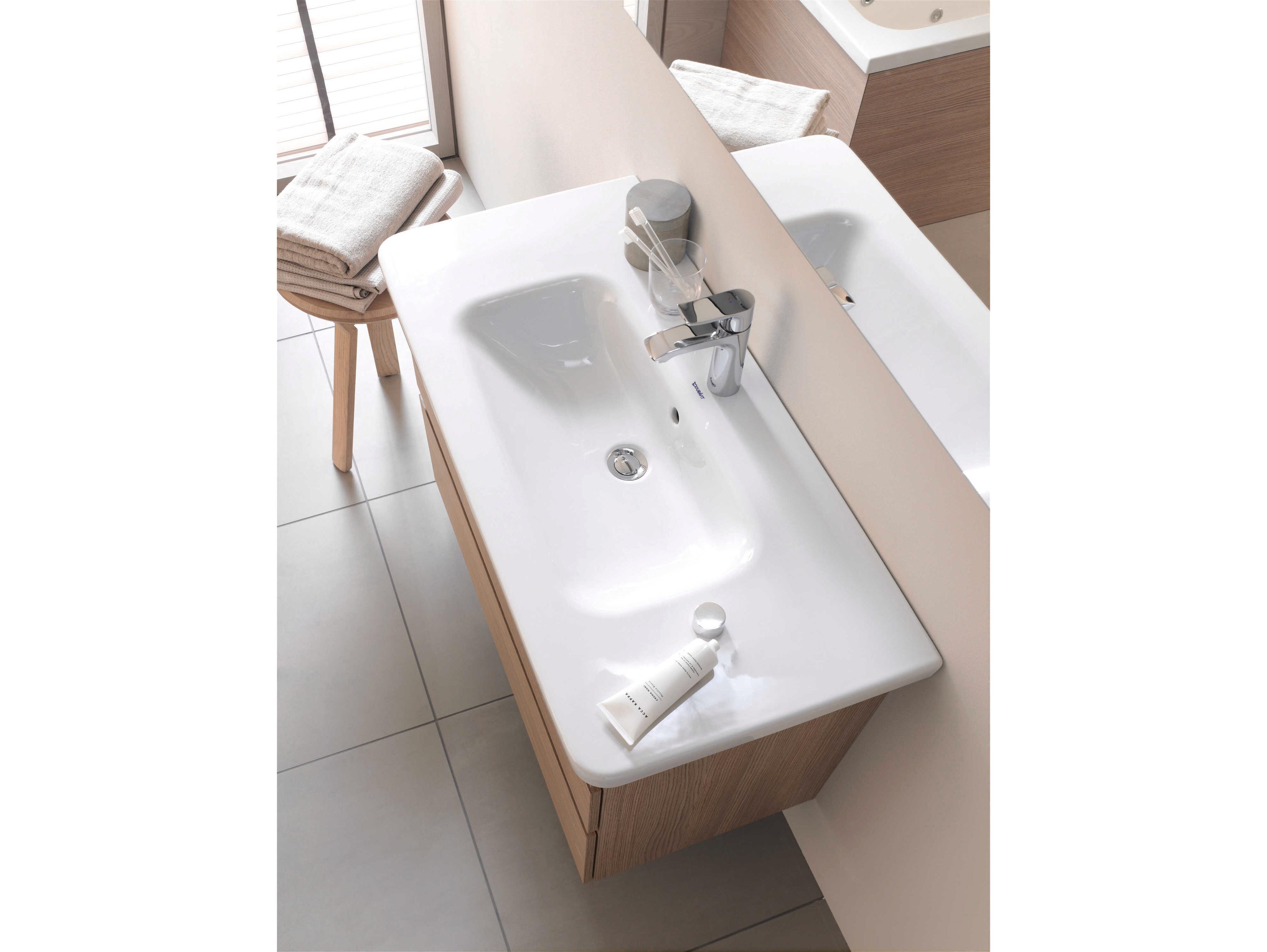 Duravit Durastyle 40'' Ceramic White High Gloss Sink with 1 Faucet Hole