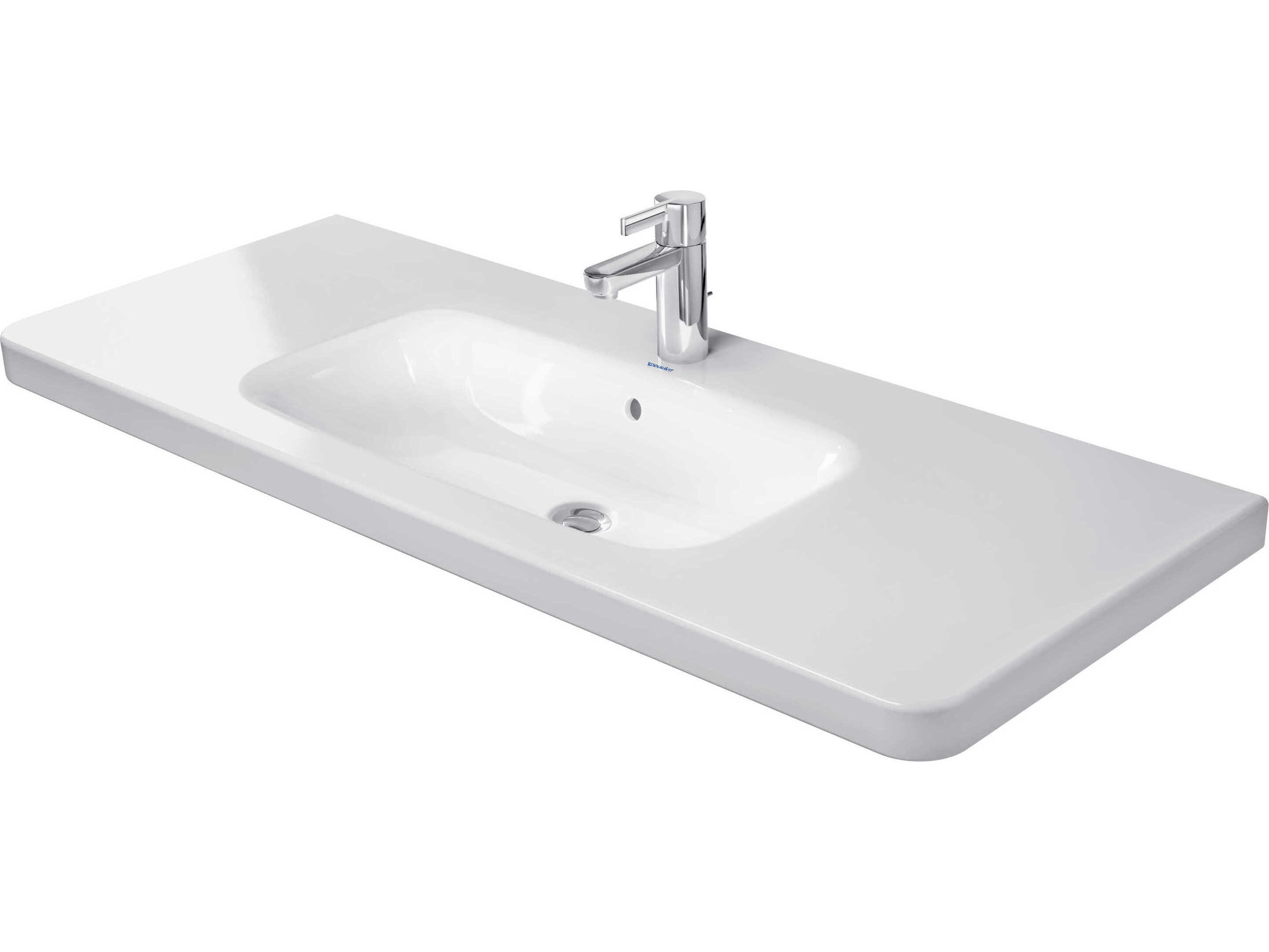Duravit Durastyle 47'' Ceramic White High Gloss Sink with 1 Faucet Hole