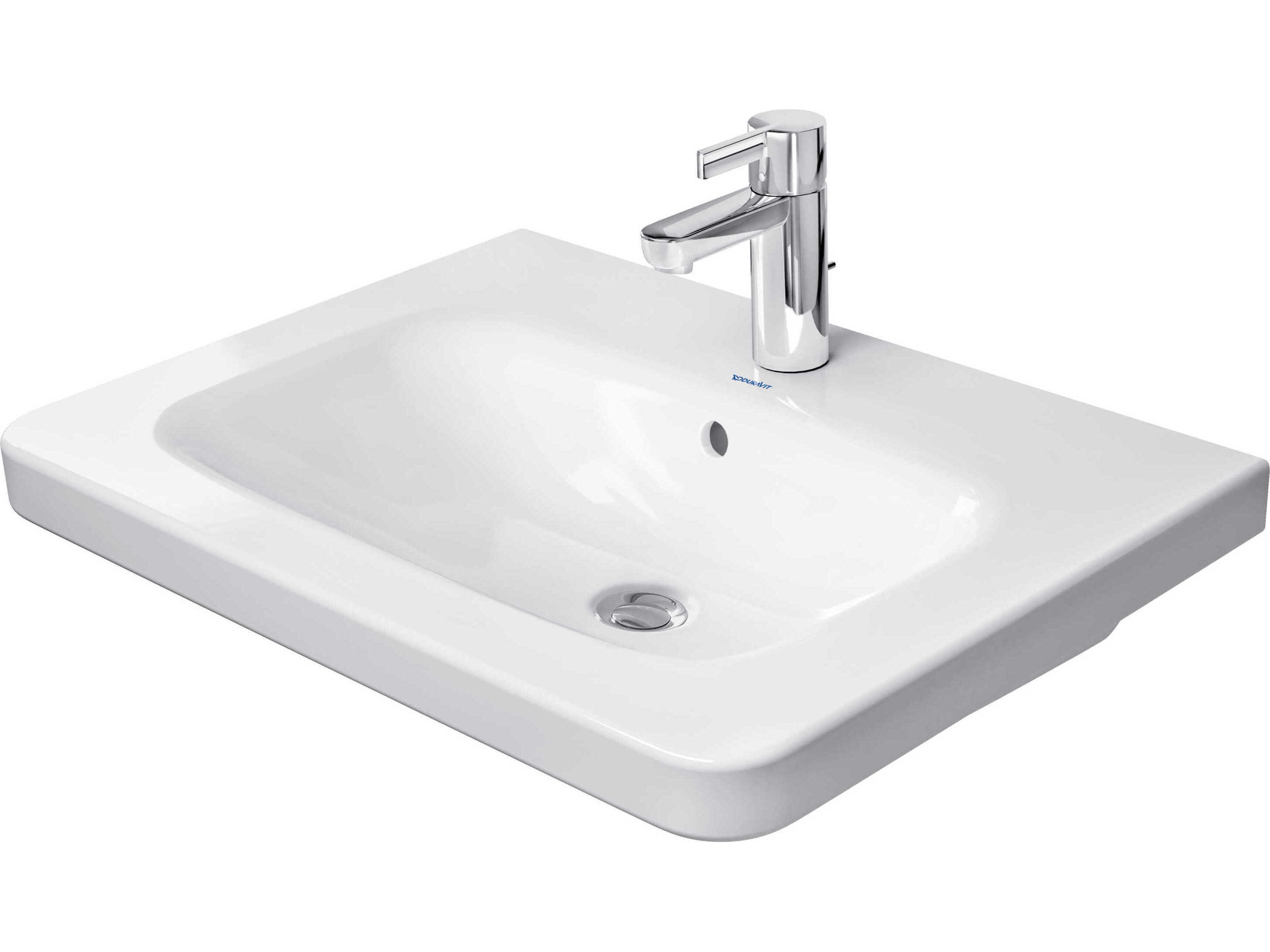 Duravit Durastyle 26'' Ceramic White High Gloss Sink with 1 Faucet Hole