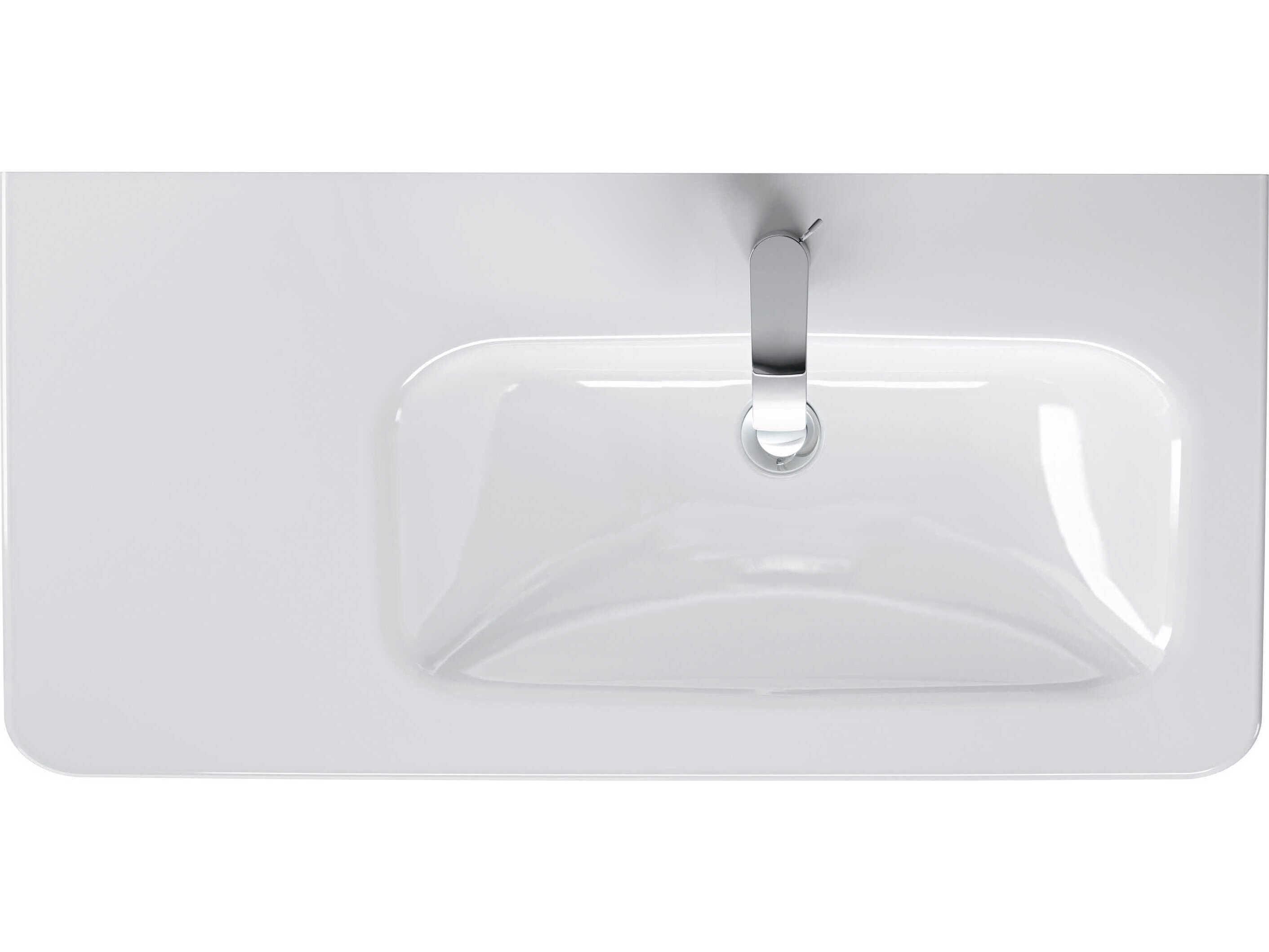 Duravit Durastyle 31'' Ceramic White High Gloss Sink with 1 Faucet Hole