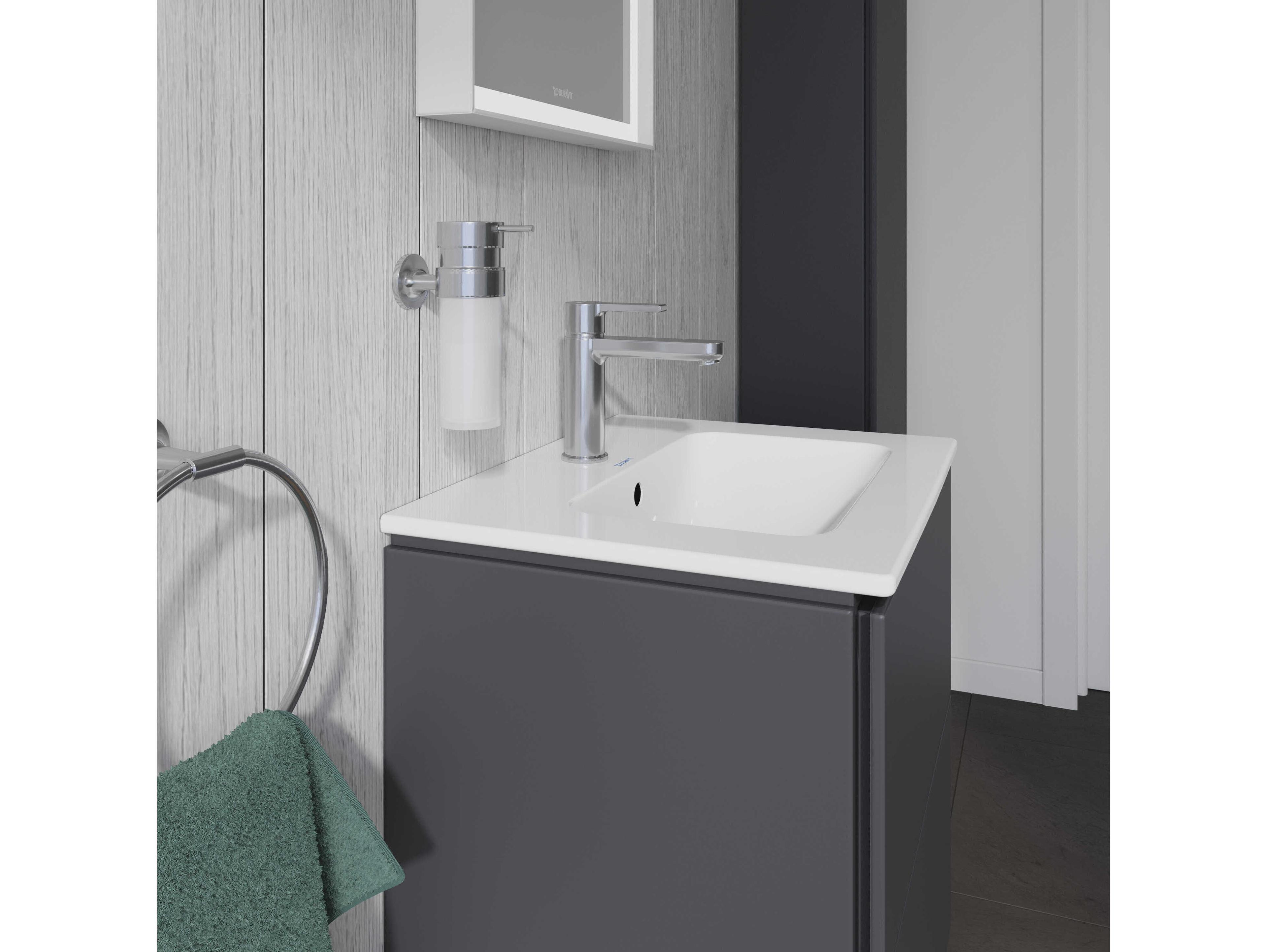 Duravit Me By Starck 21'' Ceramic White High Gloss Sink with 1 Faucet Hole