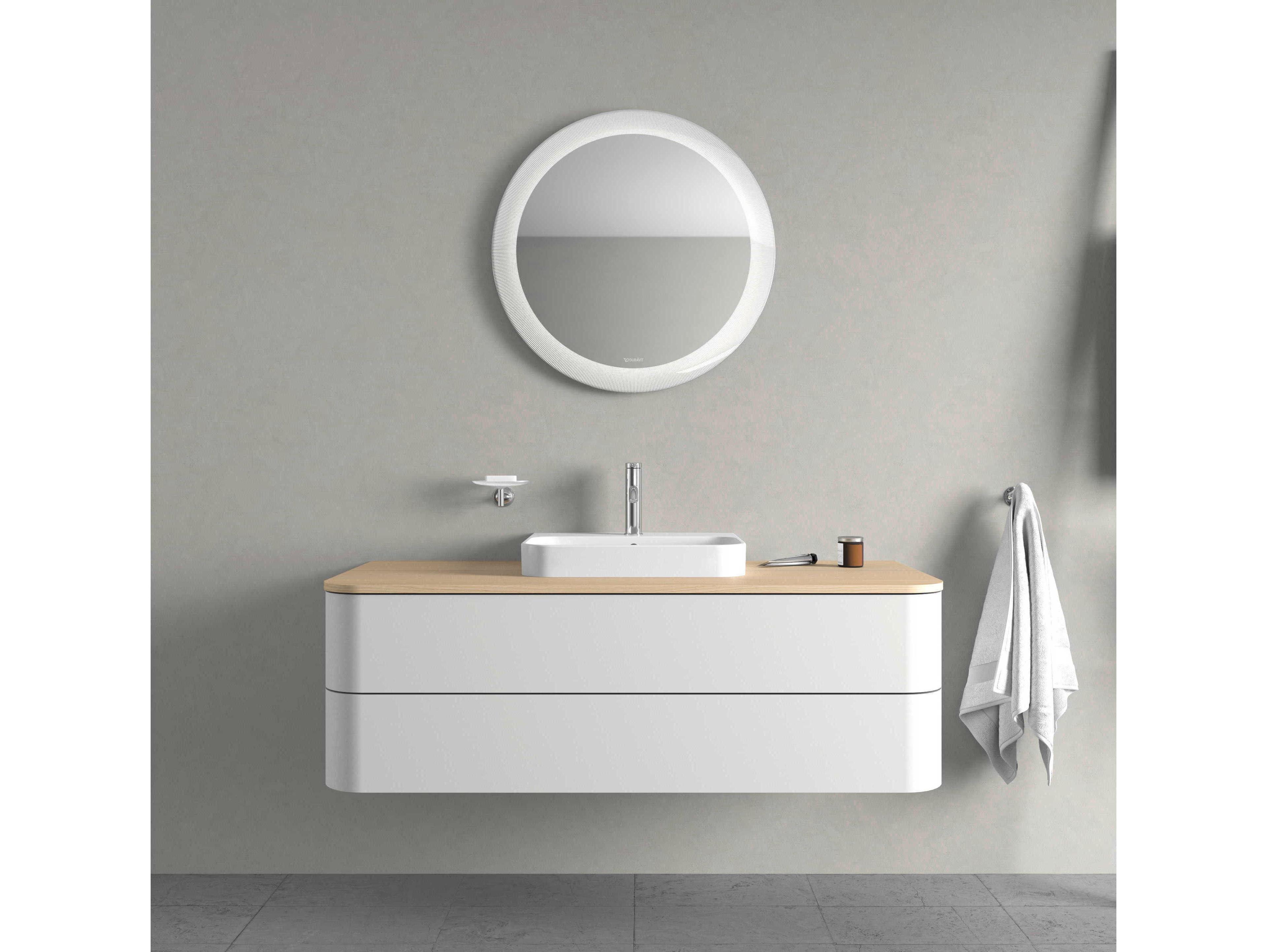 Duravit Happy D.2 20'' Ceramic White High Gloss Sink with 1 Faucet Hole
