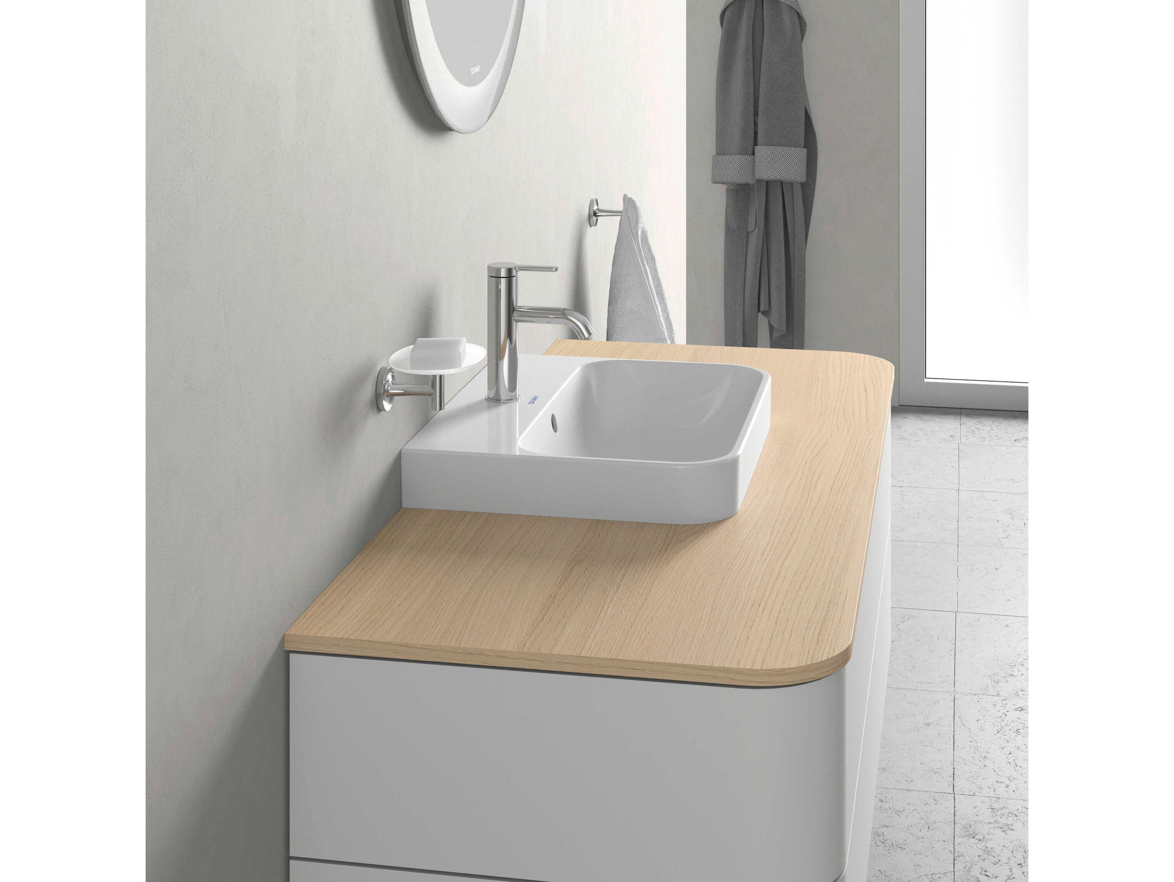 Duravit Happy D.2 20'' Ceramic White High Gloss Sink with 1 Faucet Hole