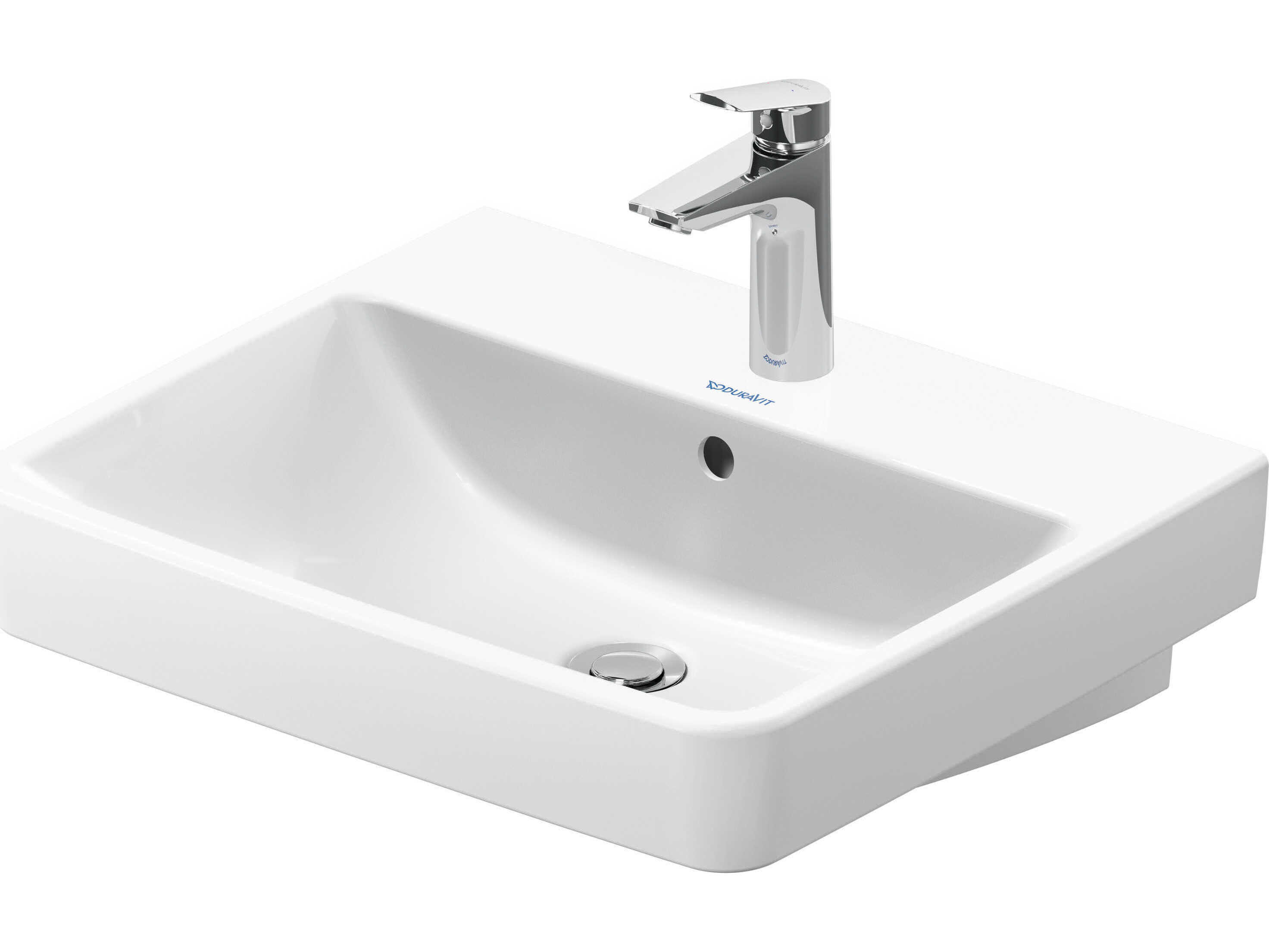 Duravit Duravit No.1 22'' Ceramic White High Gloss Wall-Mounted Bidet with  1 Faucet Hole