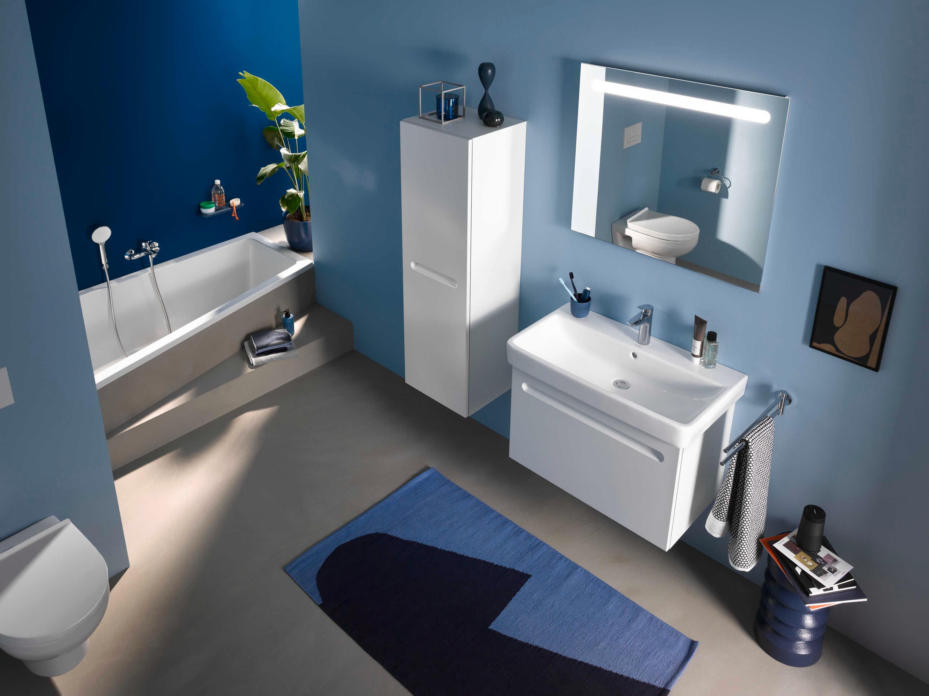 Duravit Duravit No.1 32'' Ceramic White High Gloss Wall-Mounted Sink with 1 Faucet Hole