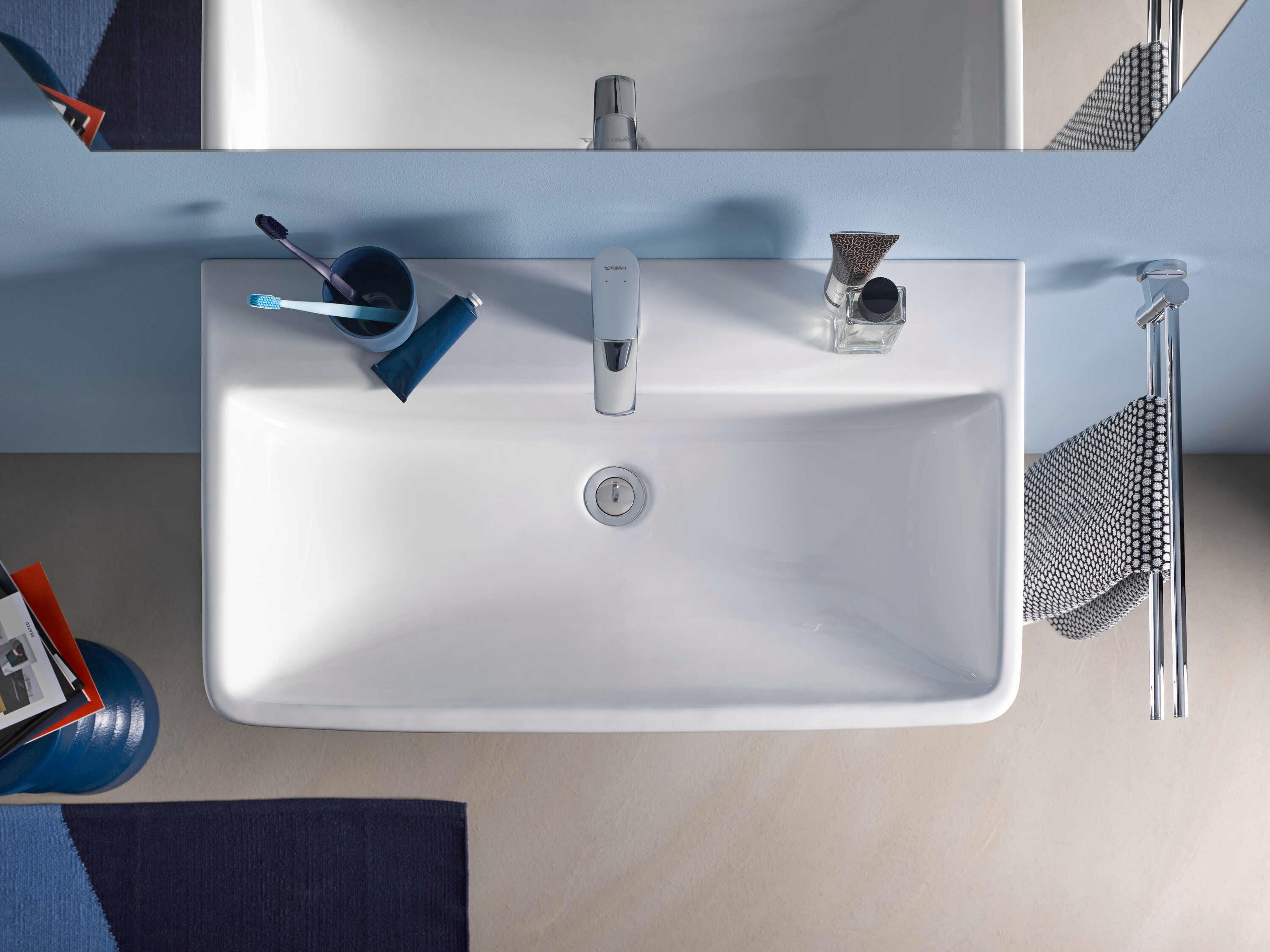 Duravit Duravit No.1 32'' Ceramic White High Gloss Wall-Mounted Sink with 1 Faucet Hole