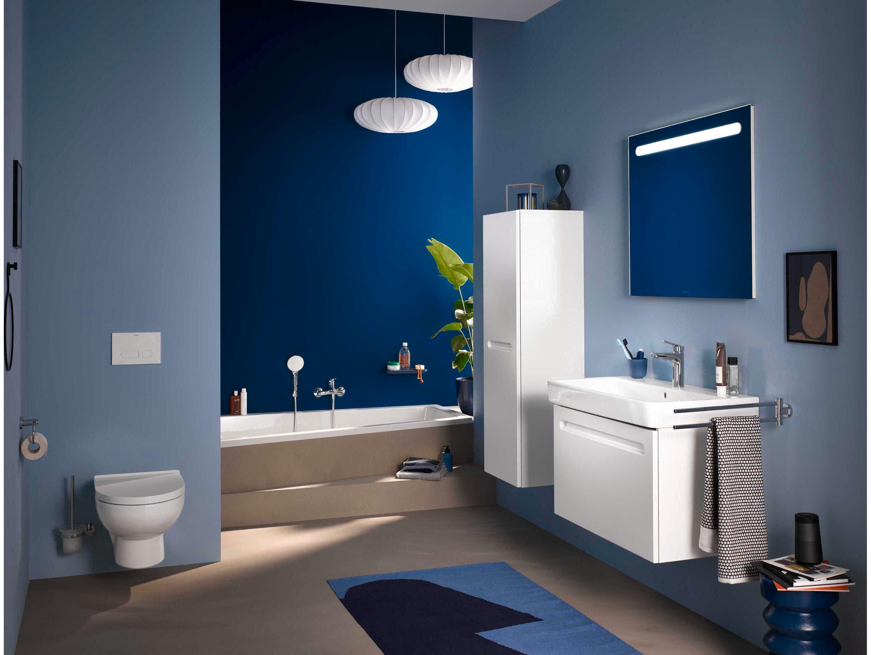 Duravit Duravit No.1 32'' Ceramic White High Gloss Wall-Mounted Sink with 1 Faucet Hole