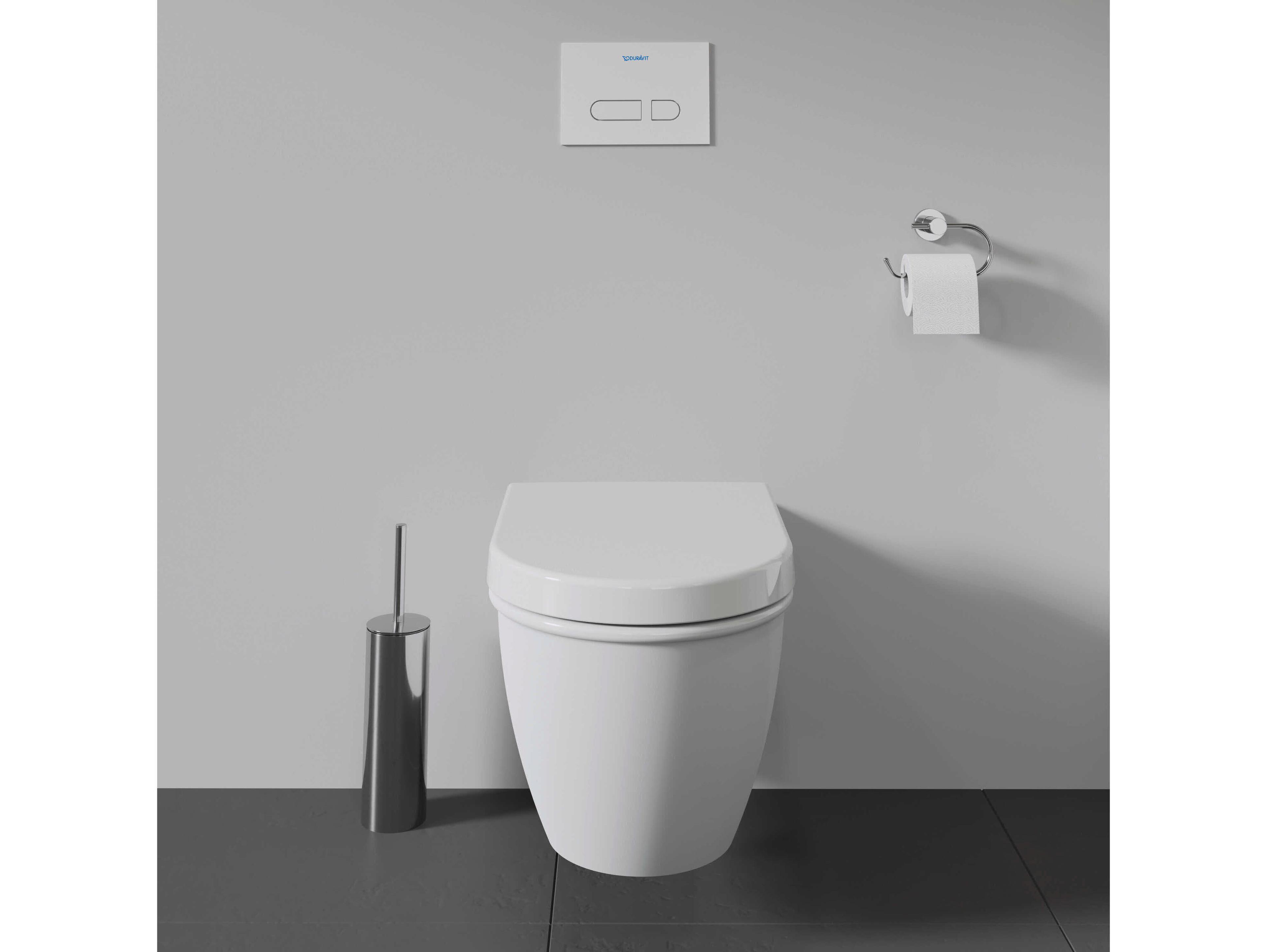 Duravit Darling 14'' White High Gloss Wall-Mounted Toilet - 0 / 1.59 GPF - HygieneGlaze