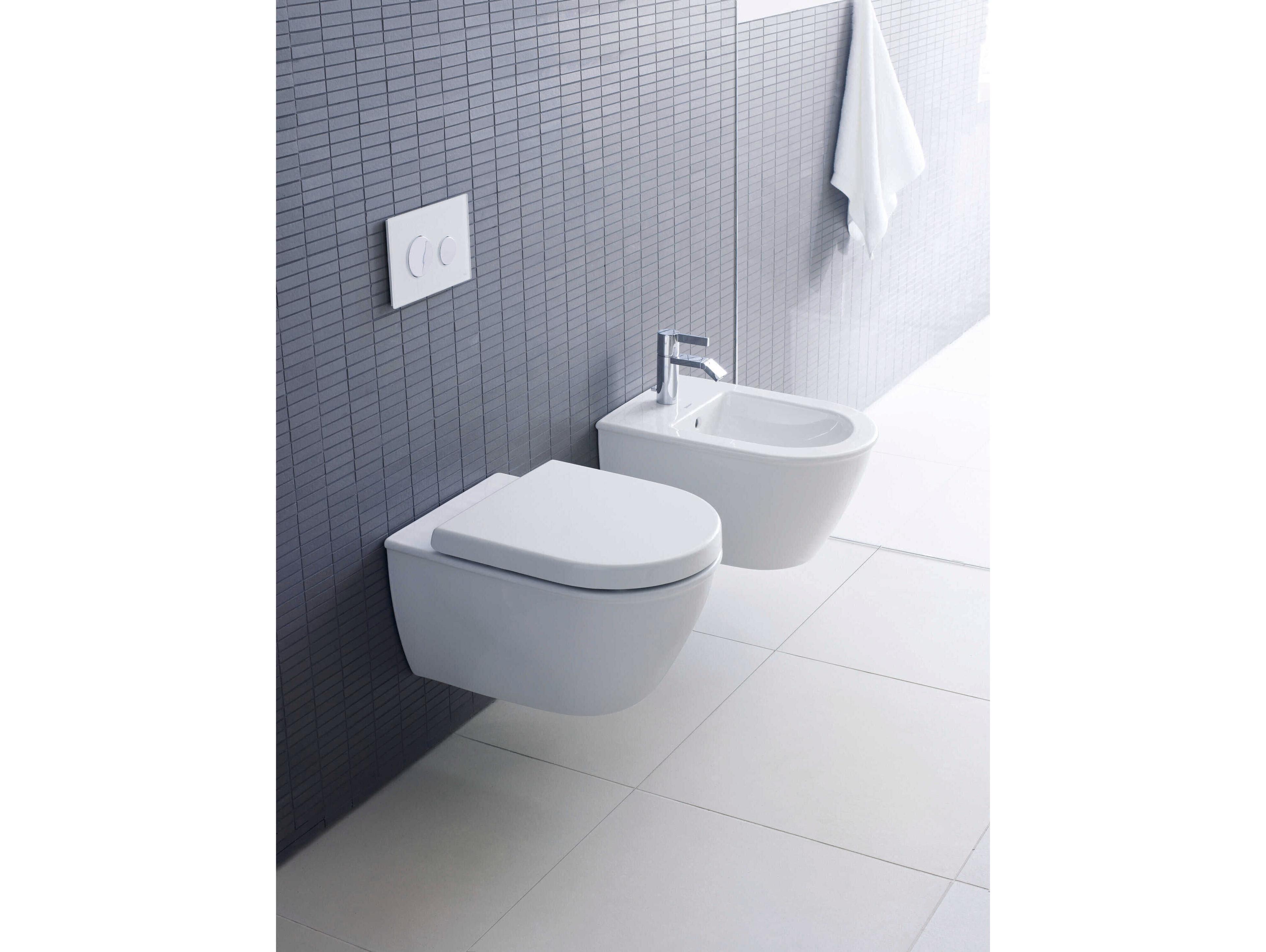 Duravit Darling 14'' Ceramic White High Gloss Wall-Mounted Toilet -  0 / 1.59 GPF