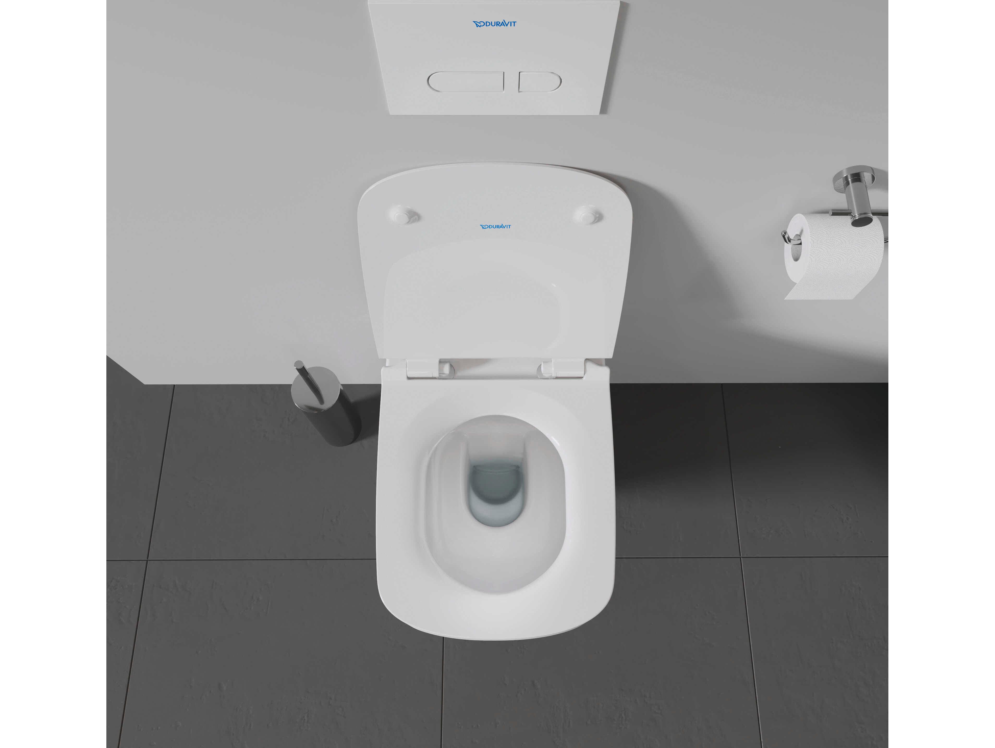 Duravit Durastyle 15'' Ceramic Dual Flush White High Gloss Floor-Standing Toilet - 1.59 GPF