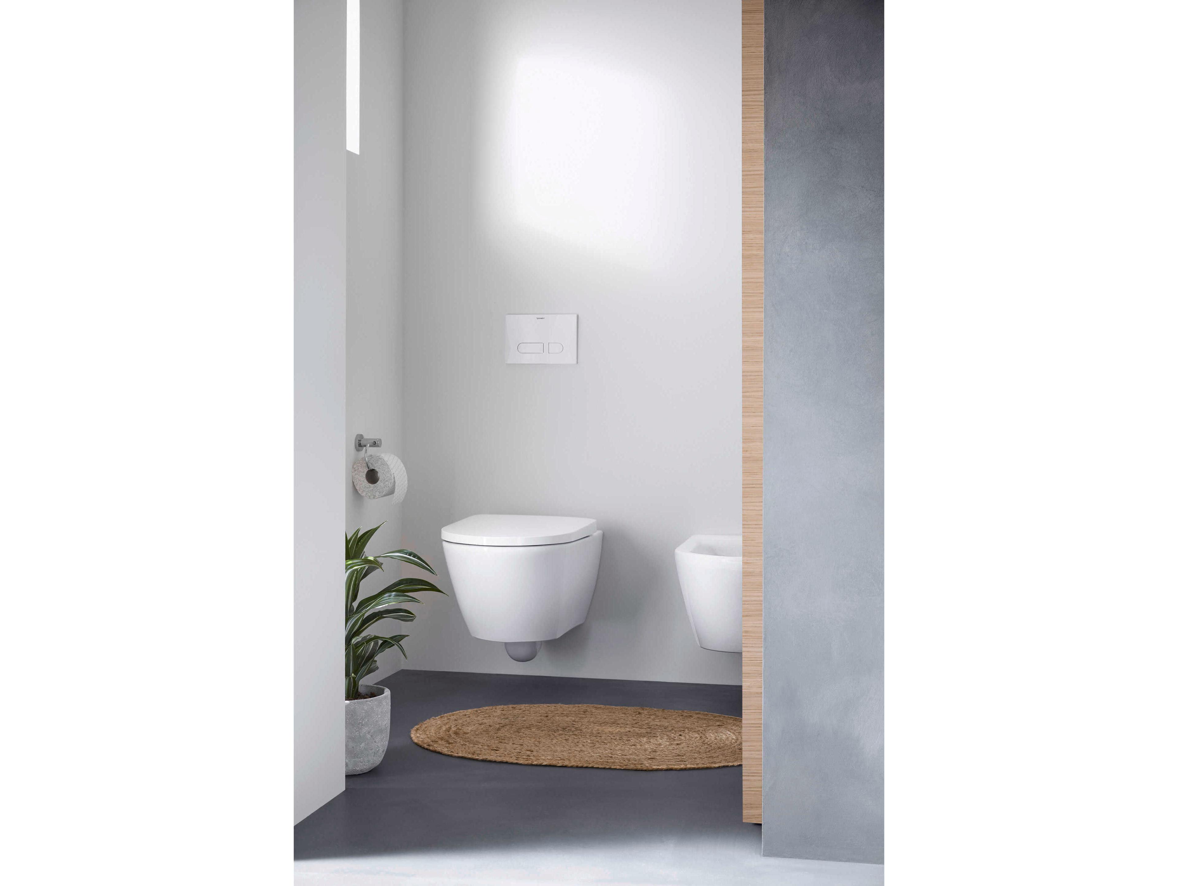 Duravit D-neo 15'' Ceramic White High Gloss Wall Mounted Toilet -  1.27 GFP