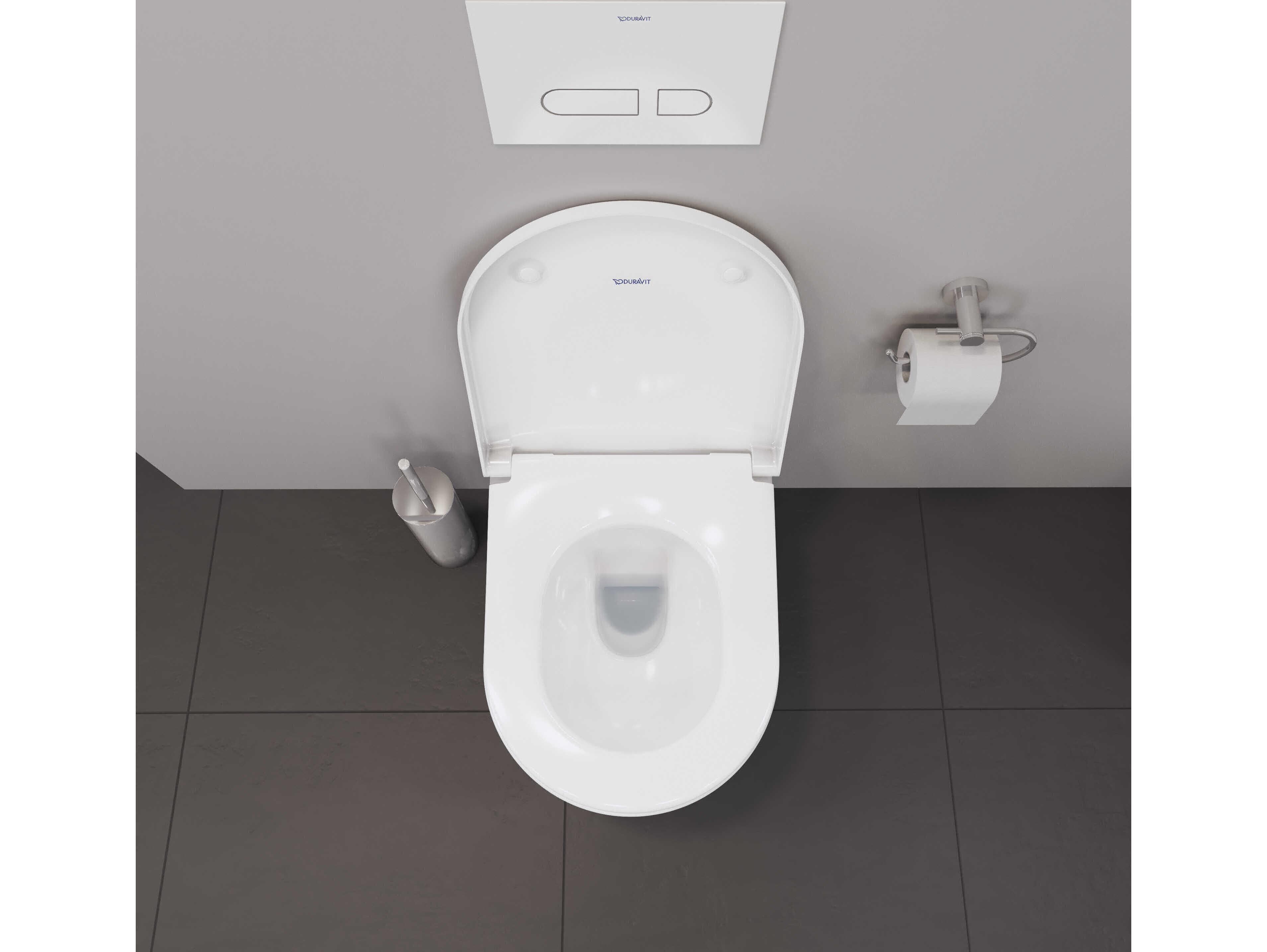 Duravit D-neo 15'' Ceramic White High Gloss Wall Mounted Toilet -  1.27 GFP