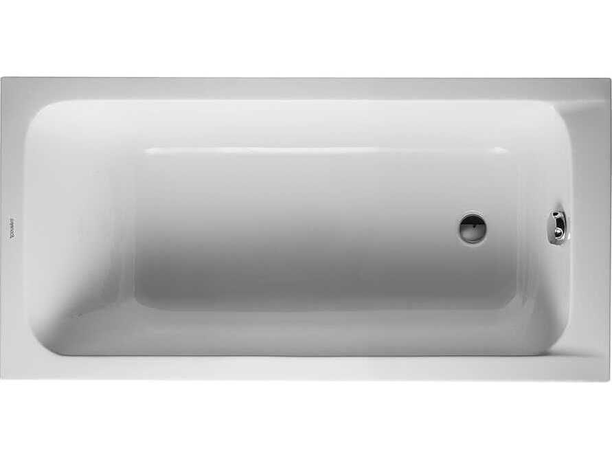 Duravit D-code 59'' Acrylic White Bathtub - Reversible Drain