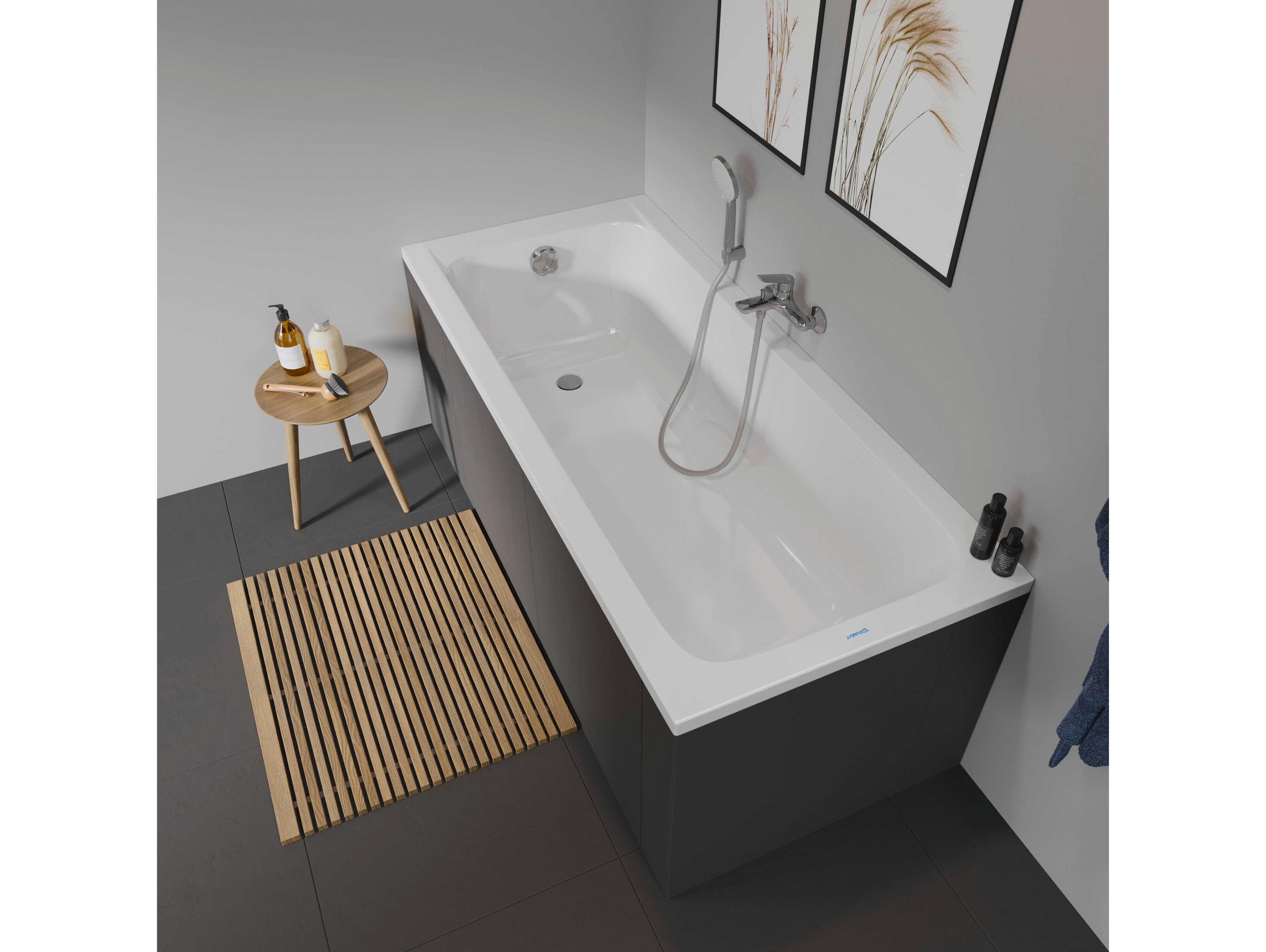 Duravit D-code 67'' Acrylic White Bathtub - Reversible Drain