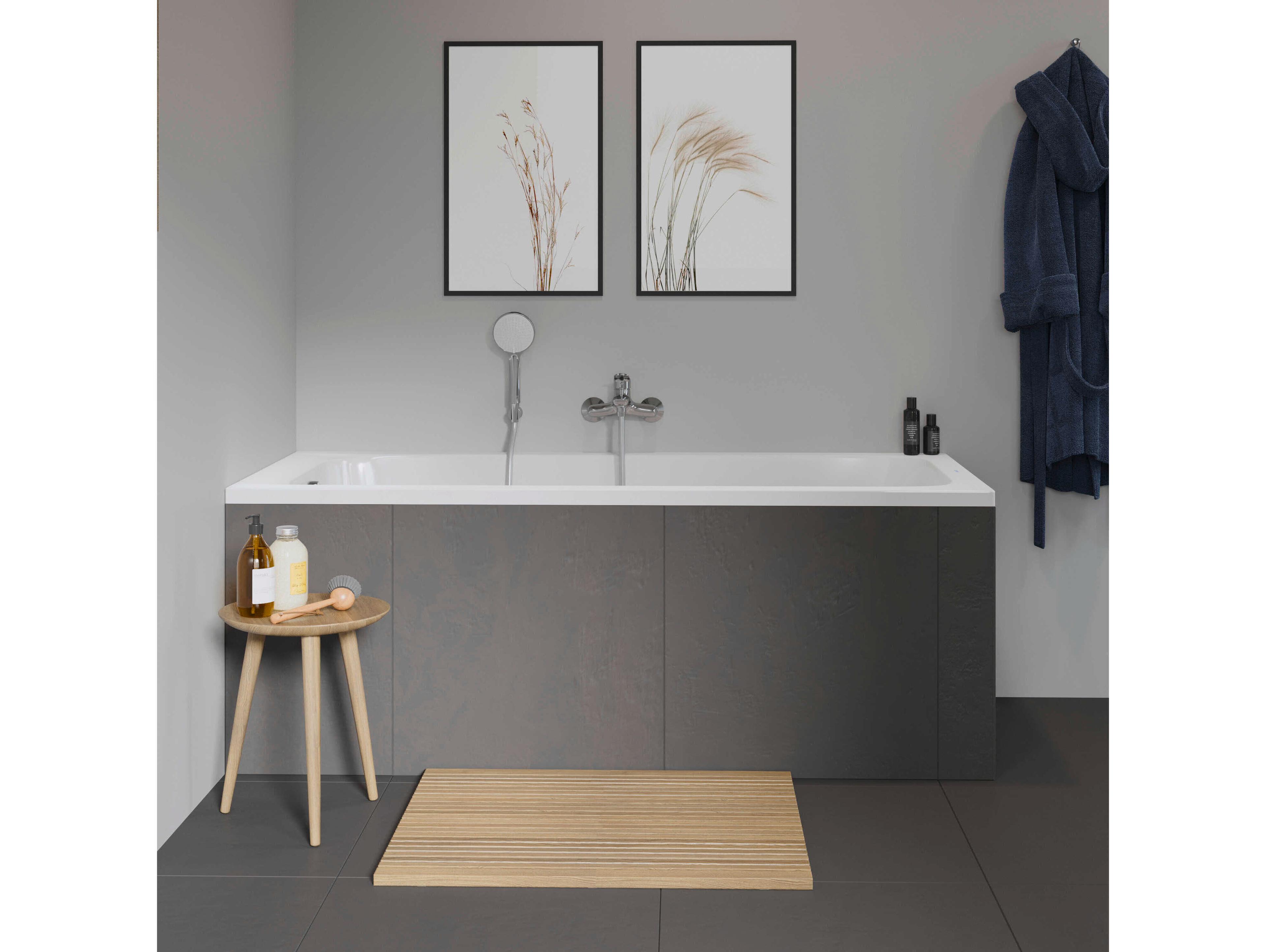 Duravit D-code 67'' Acrylic White Bathtub - Reversible Drain