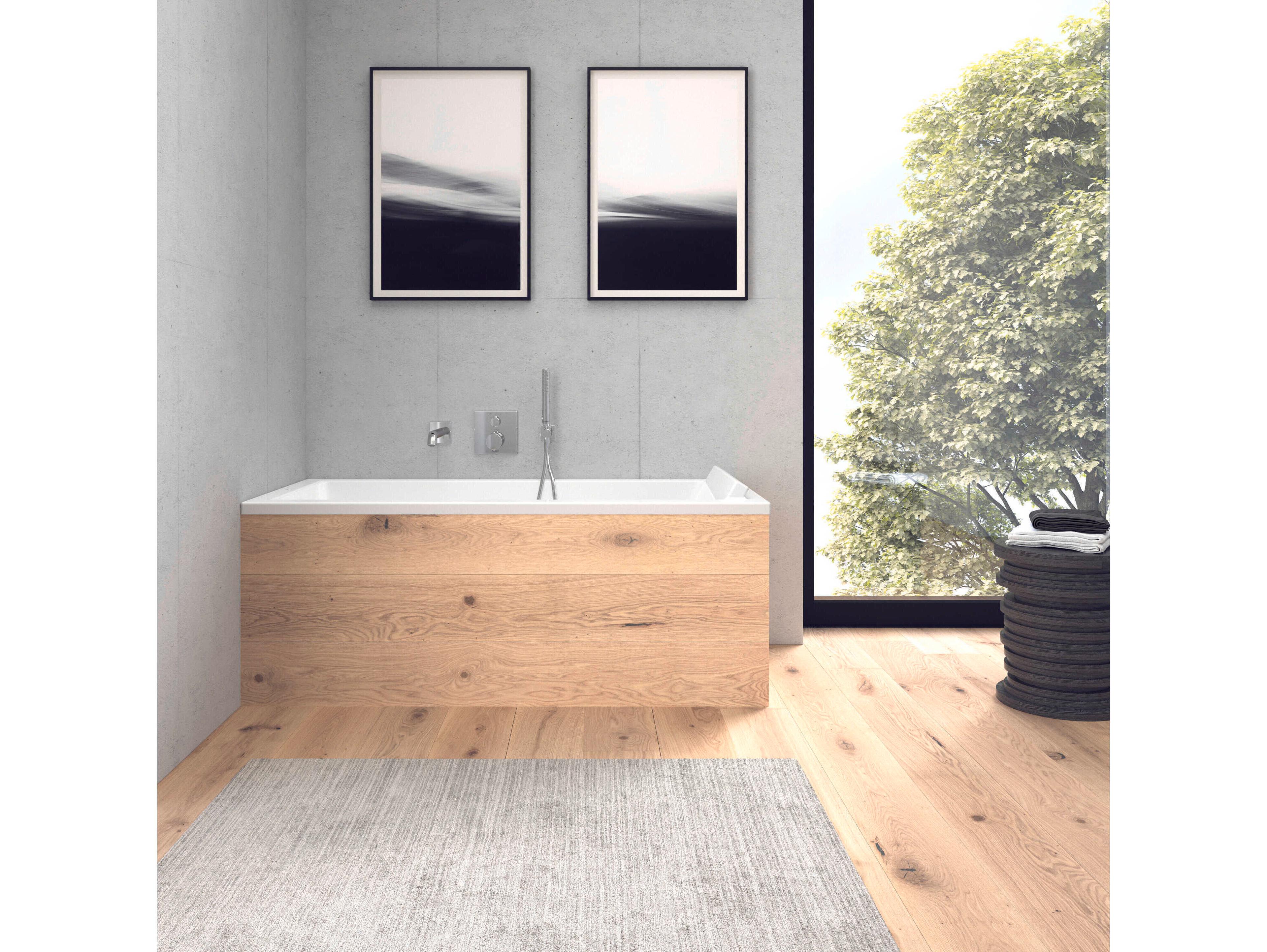 Duravit Starck 59'' Acrylic White Matt Drop-In Bathtub