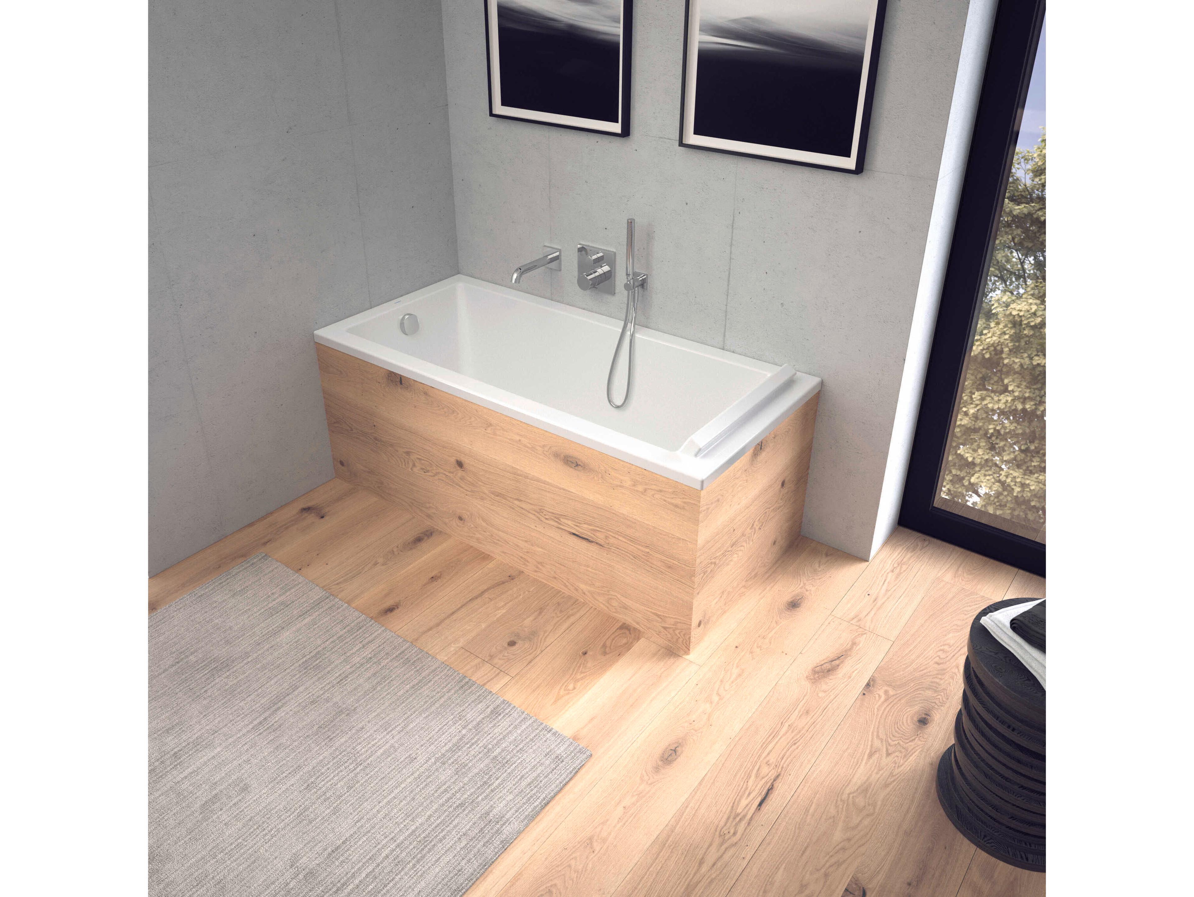 Duravit Starck 59'' Acrylic White Matt Drop-In Bathtub