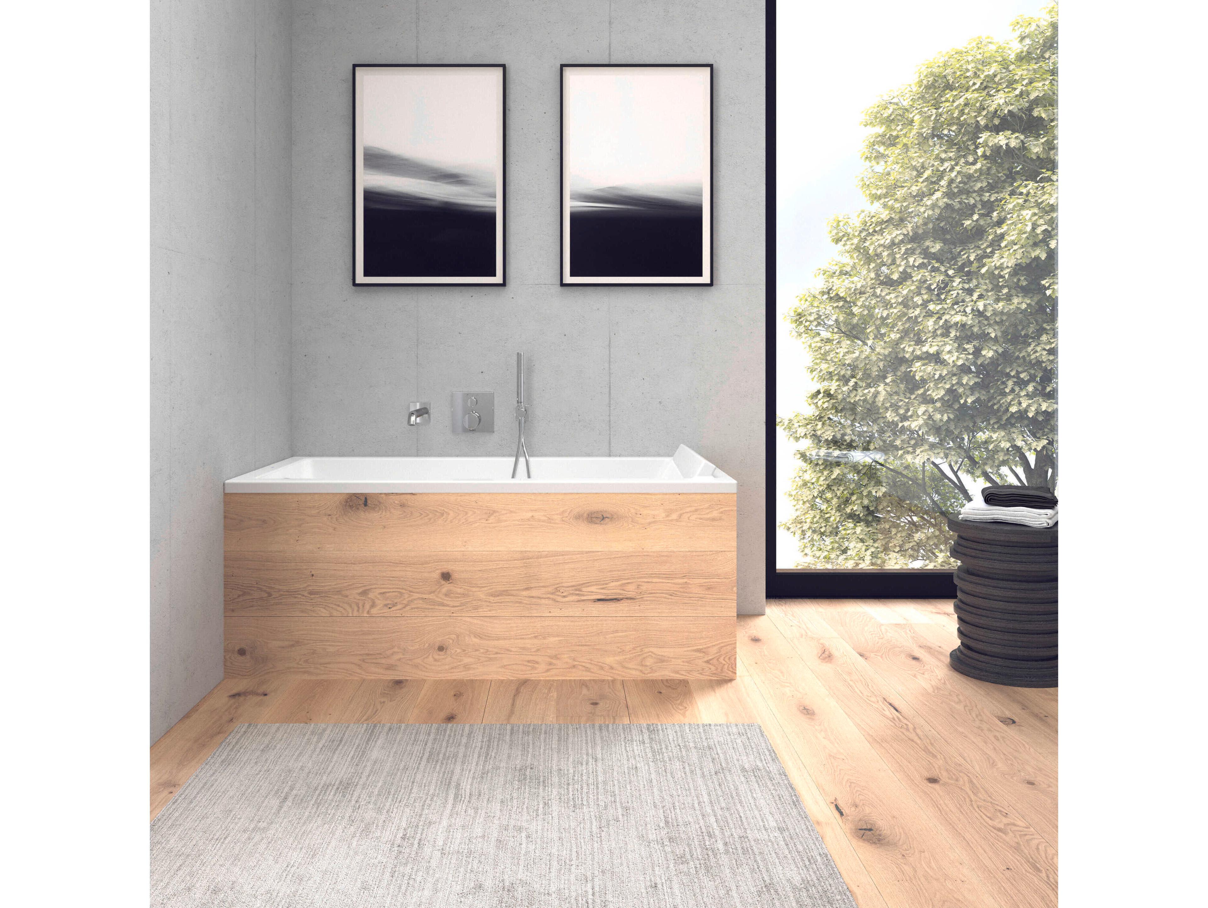 Duravit Starck 59'' Acrylic White Matt Drop-In Bathtub