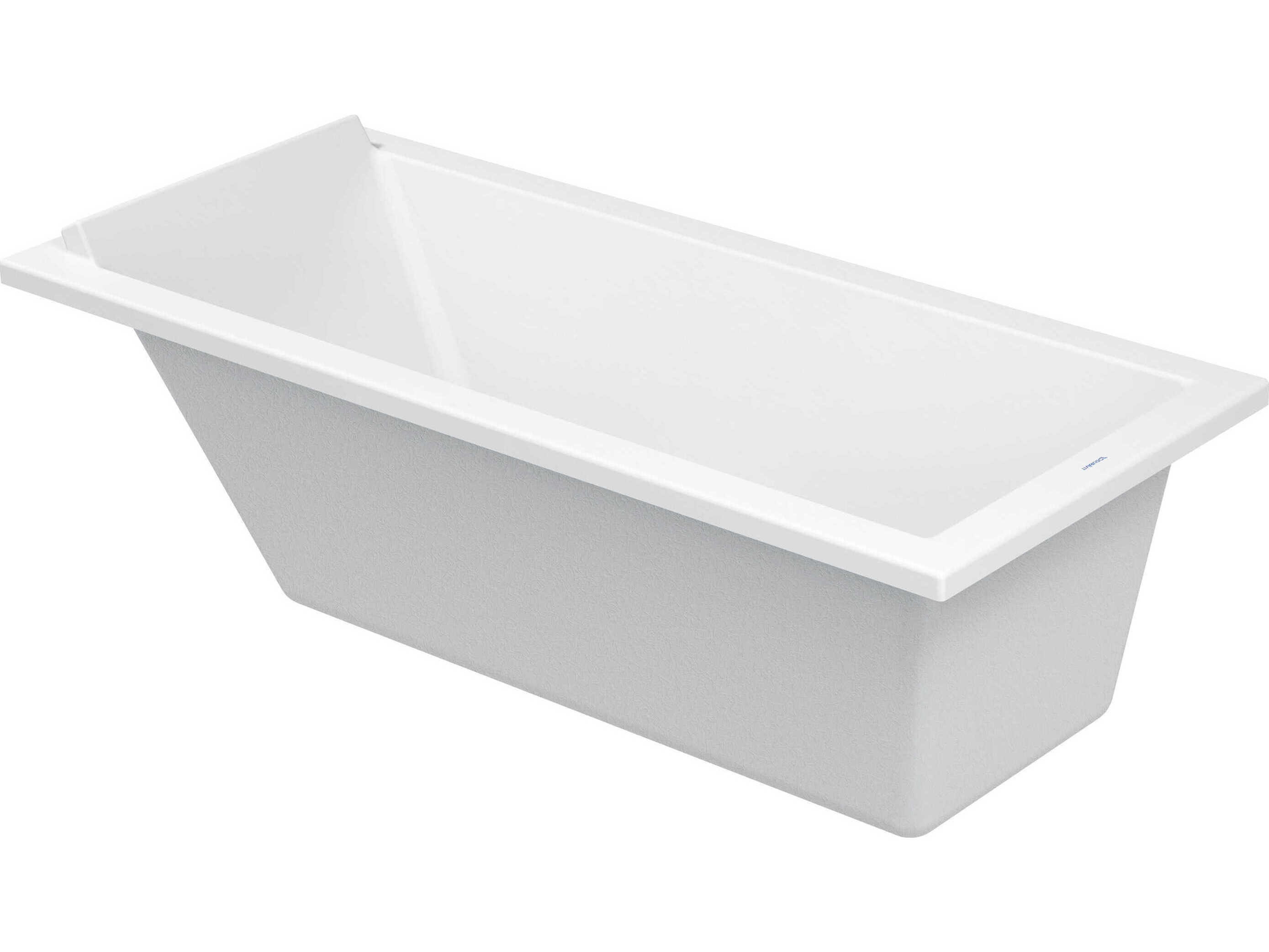 Duravit Starck 63'' Acrylic White Matt Drop-In Bathtub