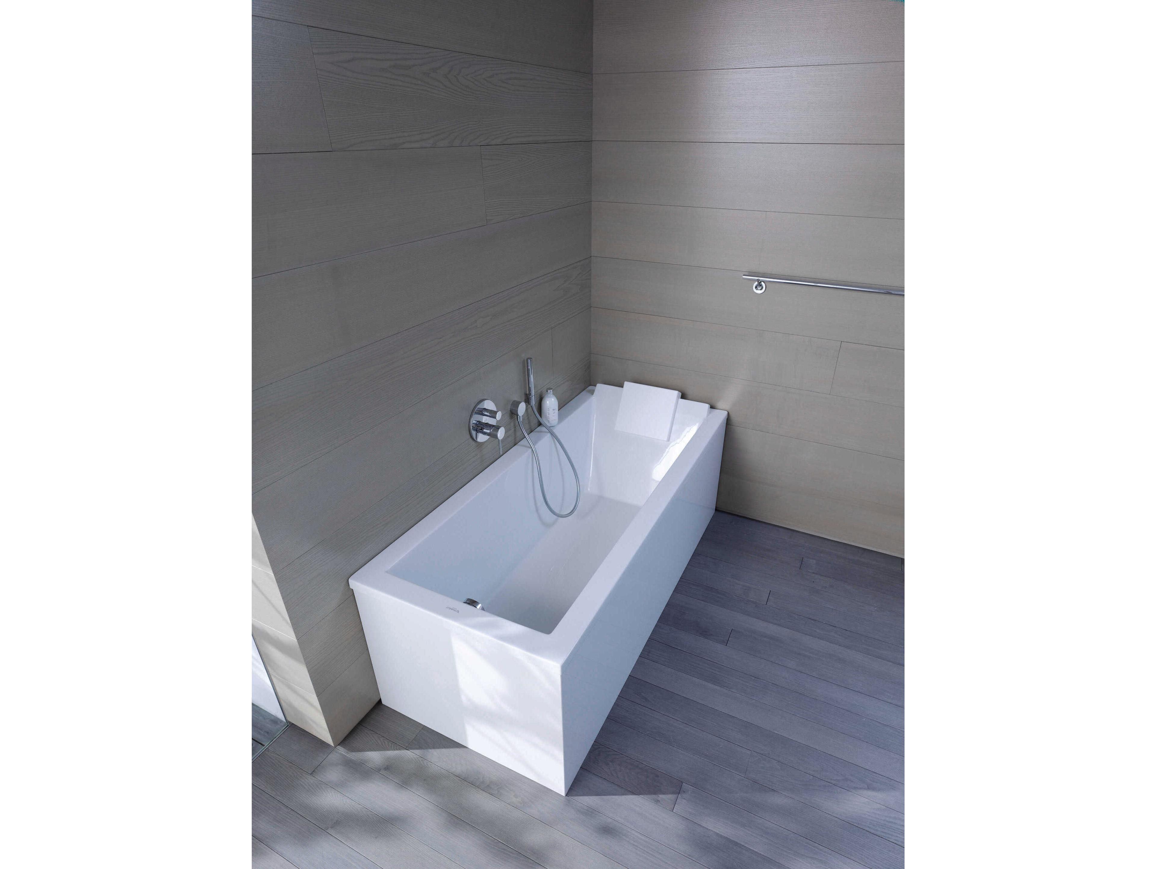 Duravit Starck 67'' Acrylic White Matt Drop-In Bathtub