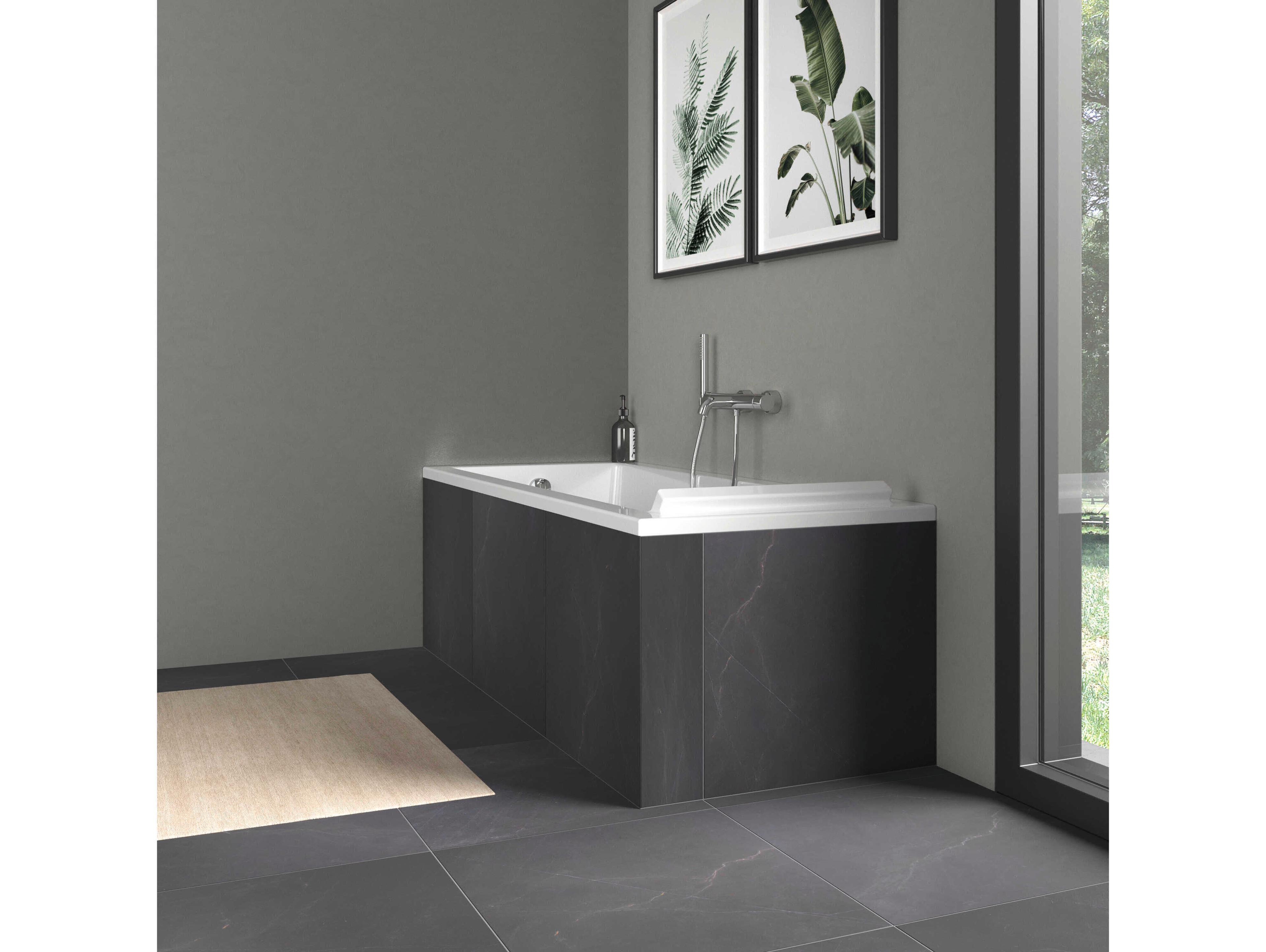 Duravit Starck 67'' Acrylic White Matt Drop-In Bathtub