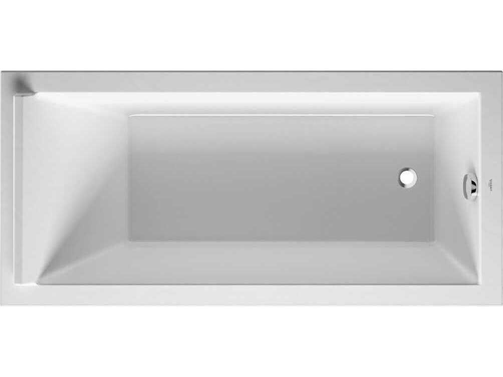 Duravit Starck 67'' Acrylic White Matt Drop-In Bathtub