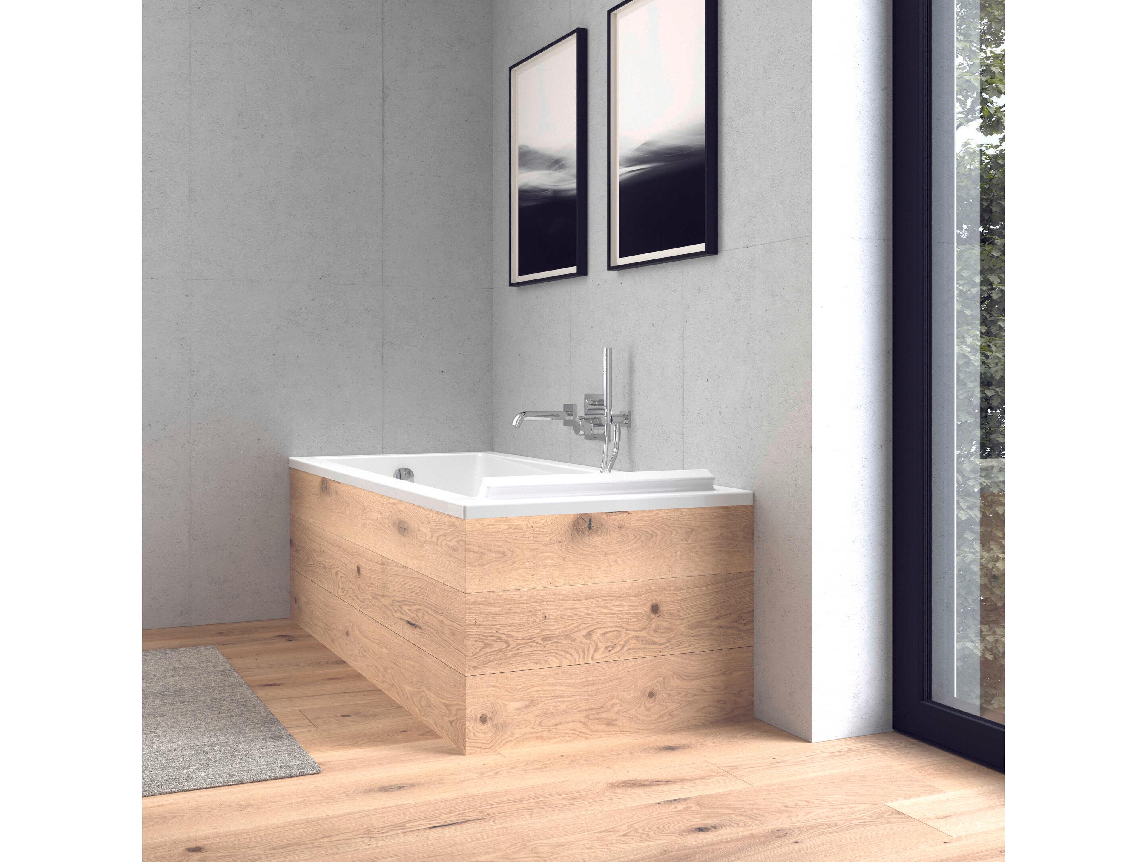 Duravit Starck 67'' Acrylic White Matt Drop-In Bathtub