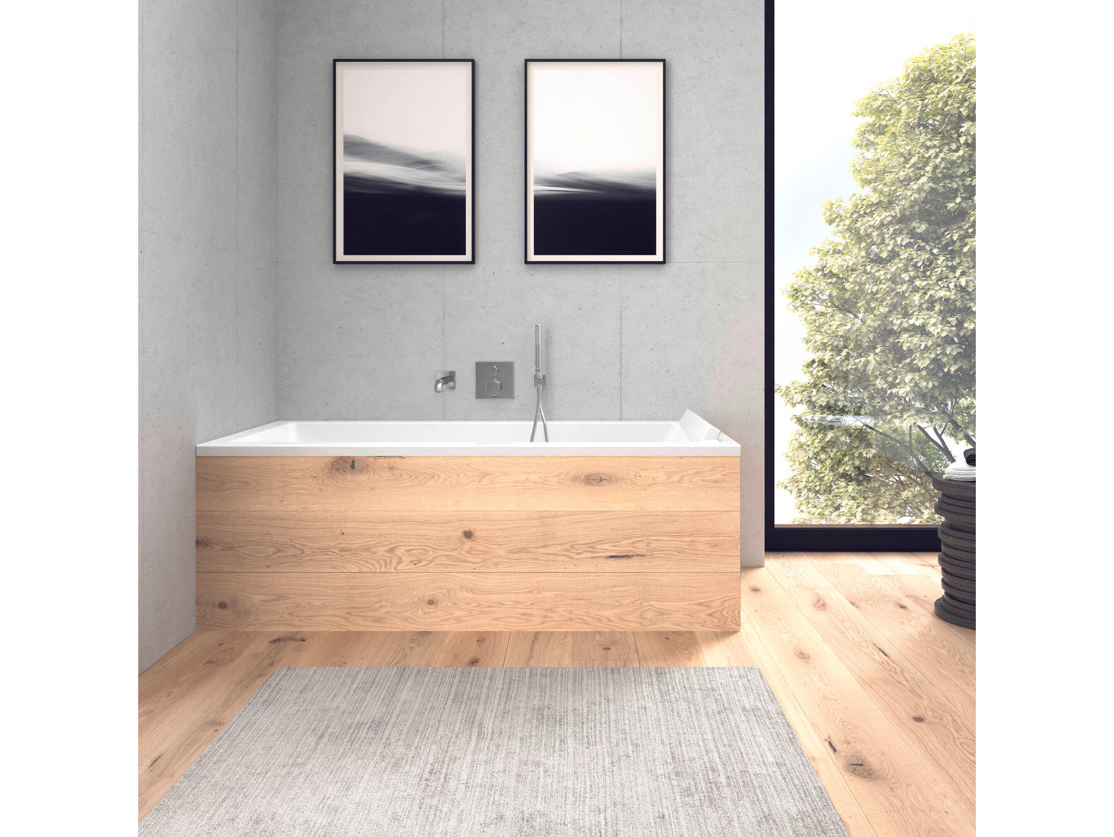 Duravit Starck 67'' Acrylic White Matt Drop-In Bathtub