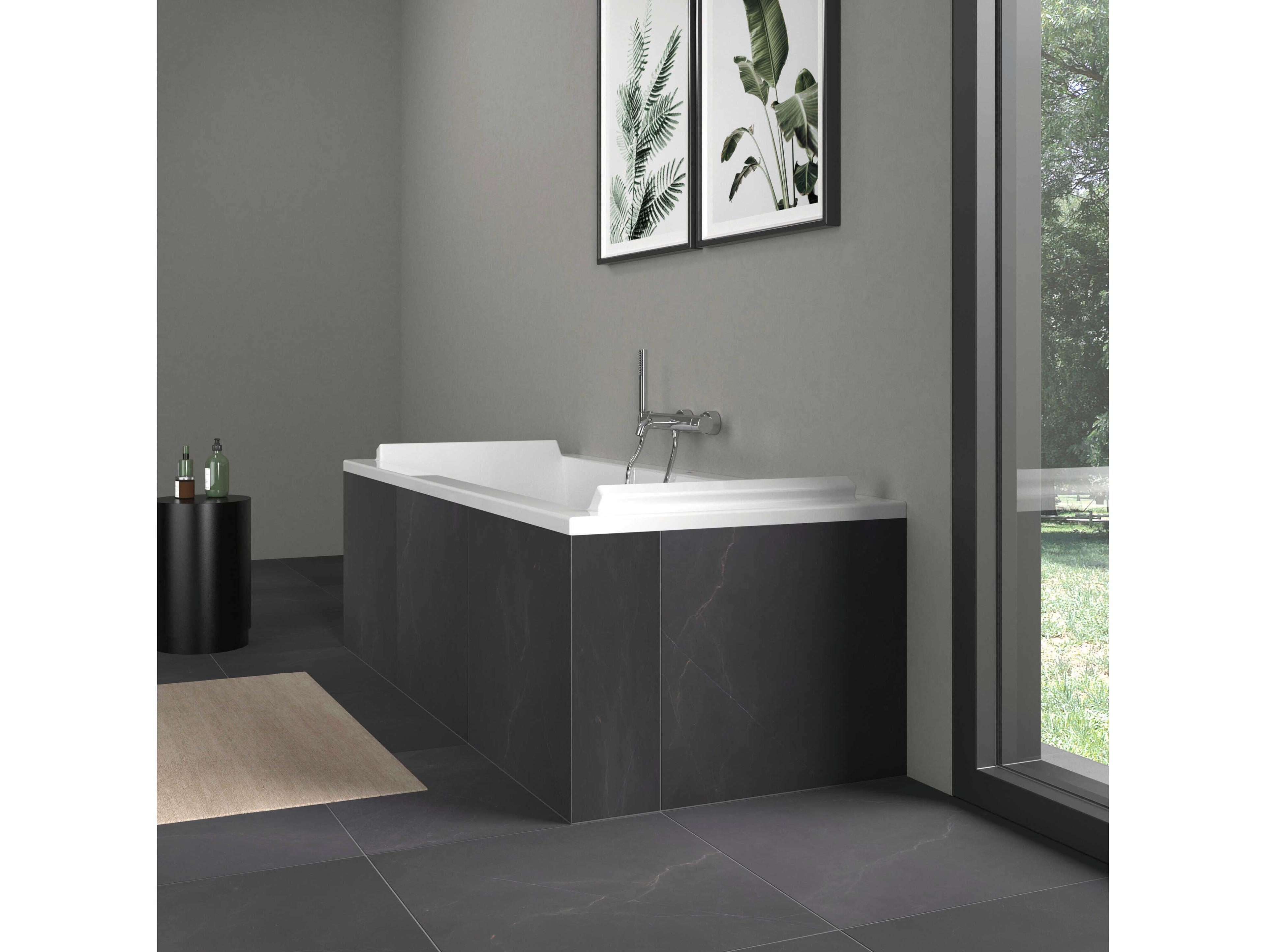 Duravit Starck 71'' Acrylic White Matt Drop-In Bathtub