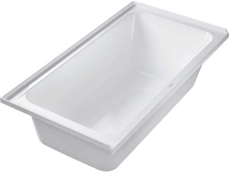 Duravit D-code 60'' Acrylic White Bathtub - Left side Drain