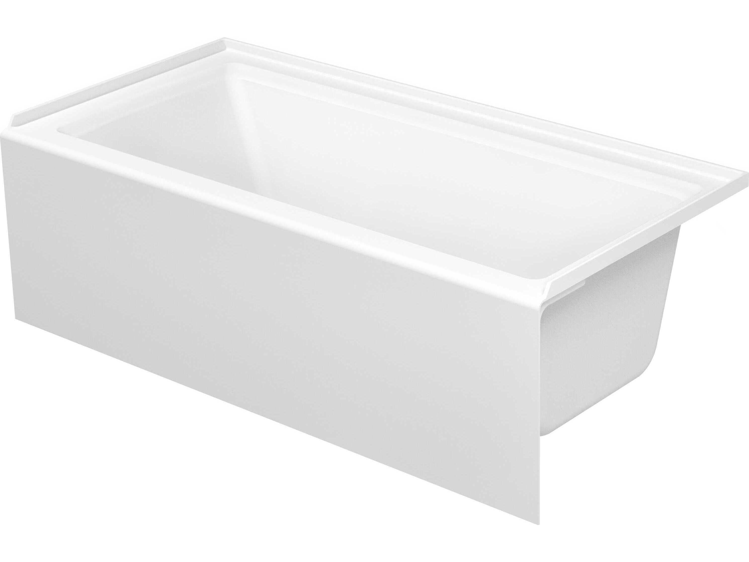 Duravit Architec 66'' White Bathtub - Right oriented drain