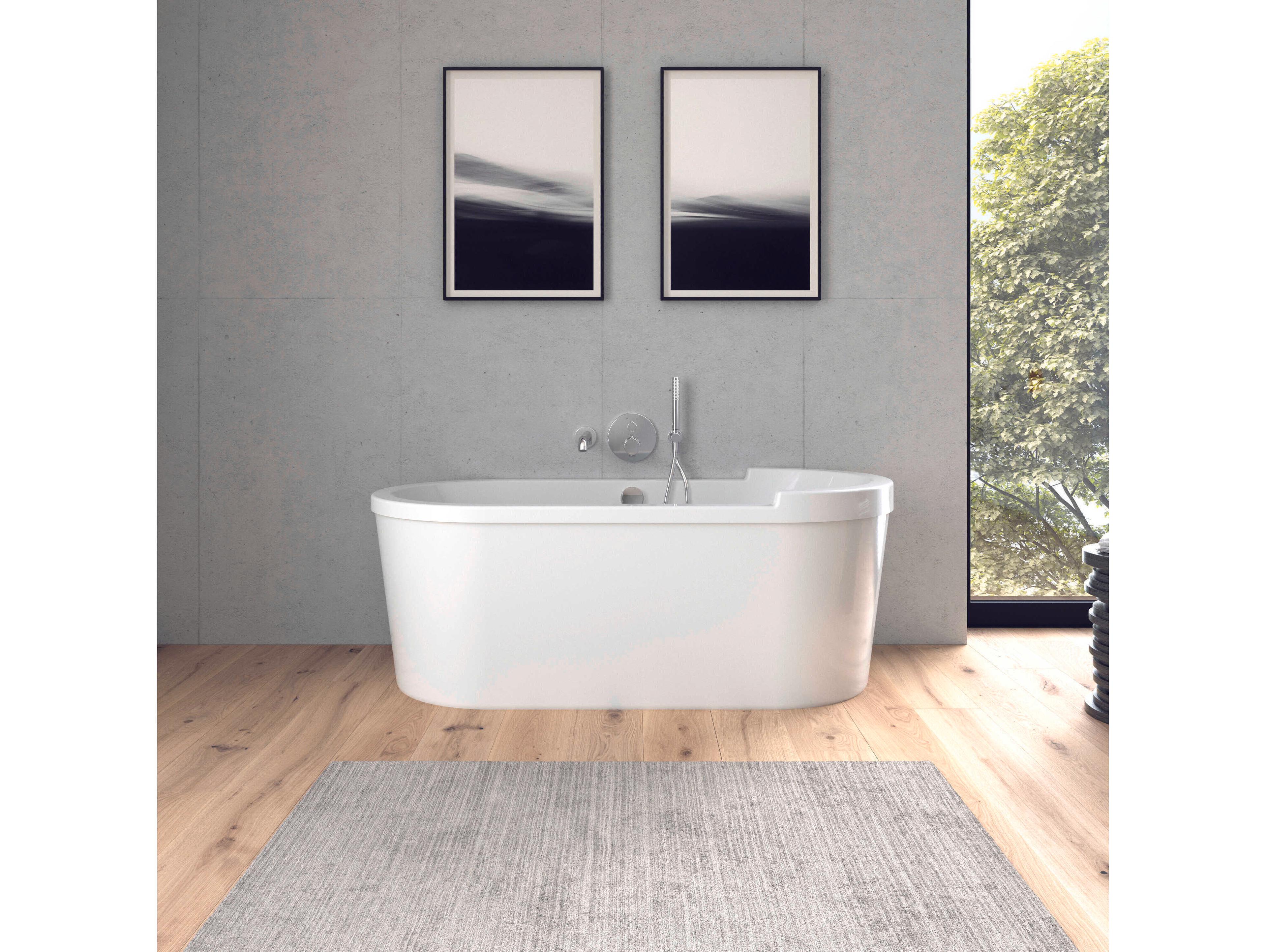 Duravit Starck 63'' Acrylic White Matt Drop-In Bathtub