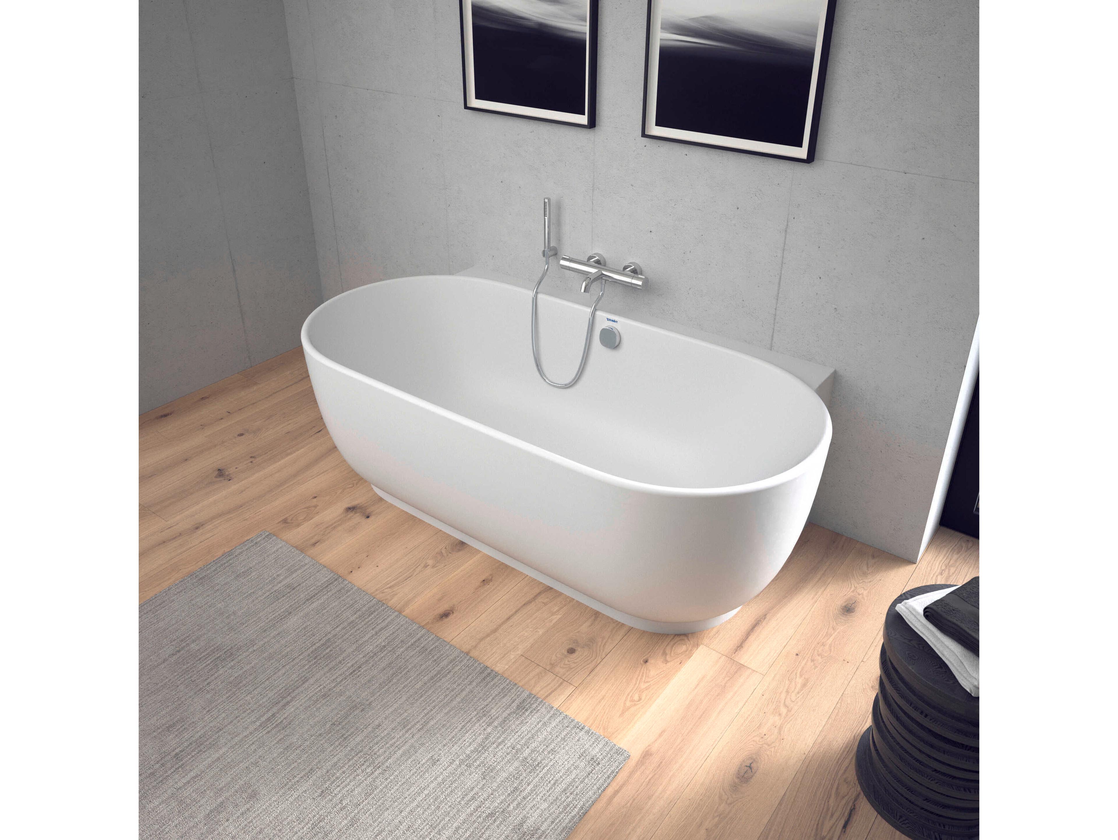 Duravit Luv 71'' Compoite White Matt Back-To-Wall Bathtub
