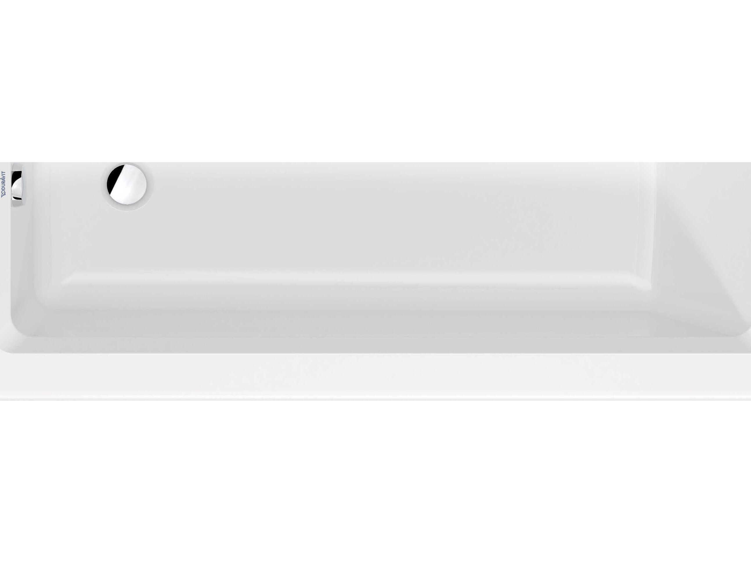 Duravit Architec 60'' White Bathtub - Left oriented drain