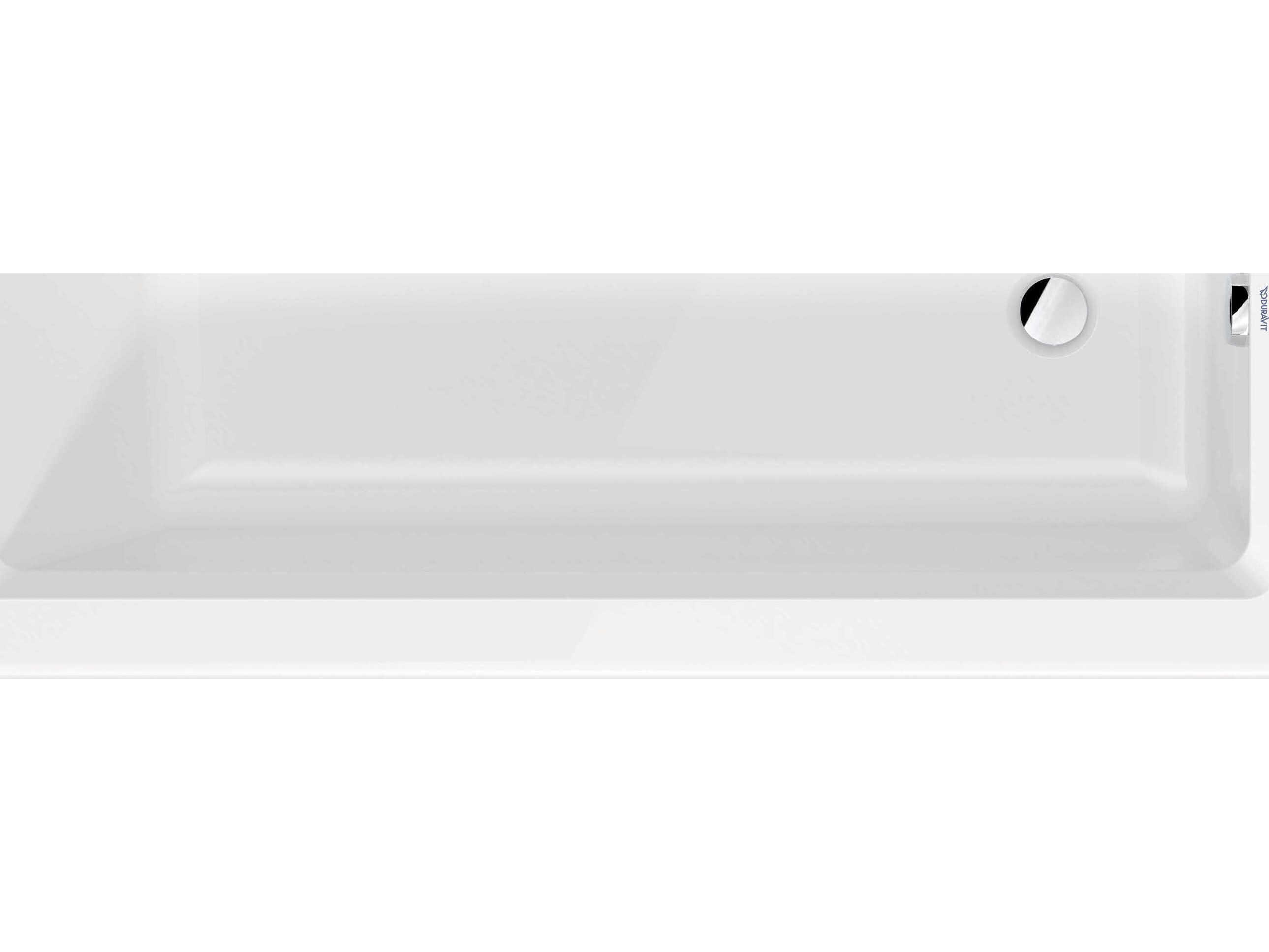 Duravit Architec 60'' White Bathtub - Right oriented drain