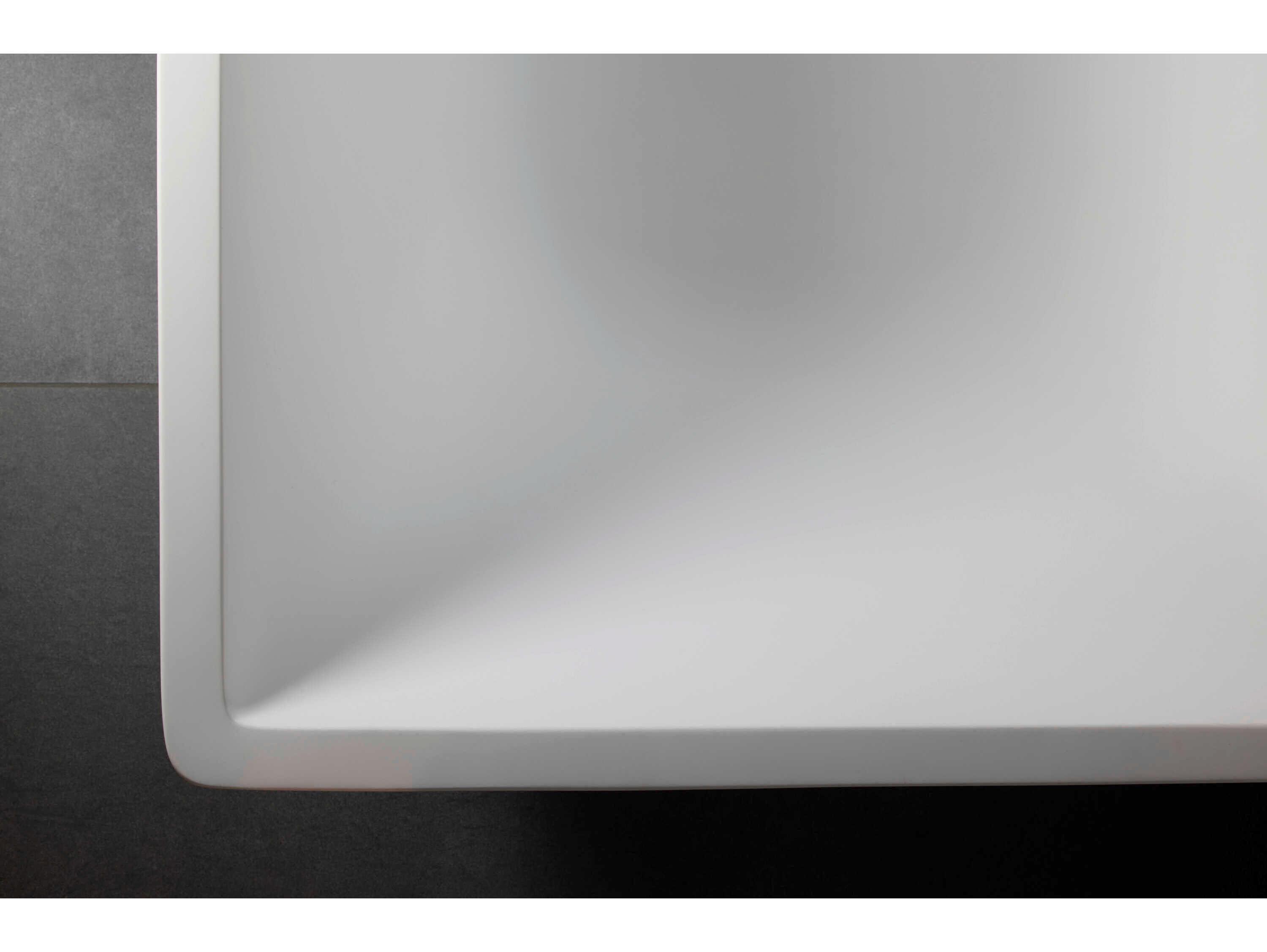 Duravit Durasquare 63'' Freestanding White Matt Bathtub